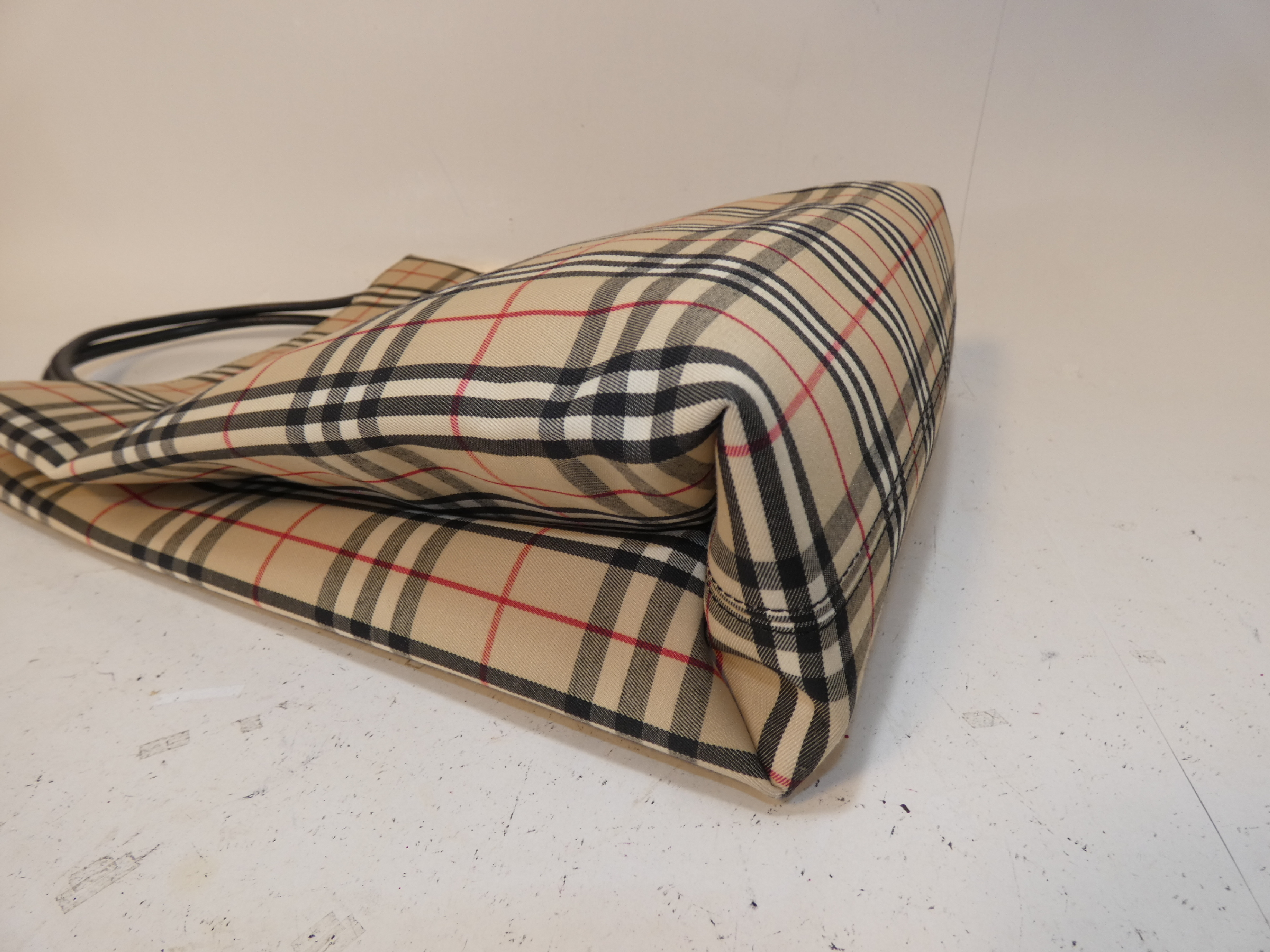 Nova Check Canvas Tote Bag — view 7