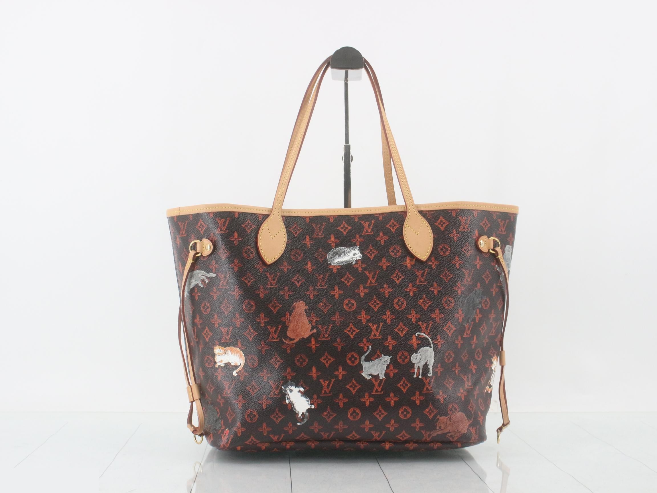 Transformed Catogram Neverfull MM Tote Bag with Pouch — view 2