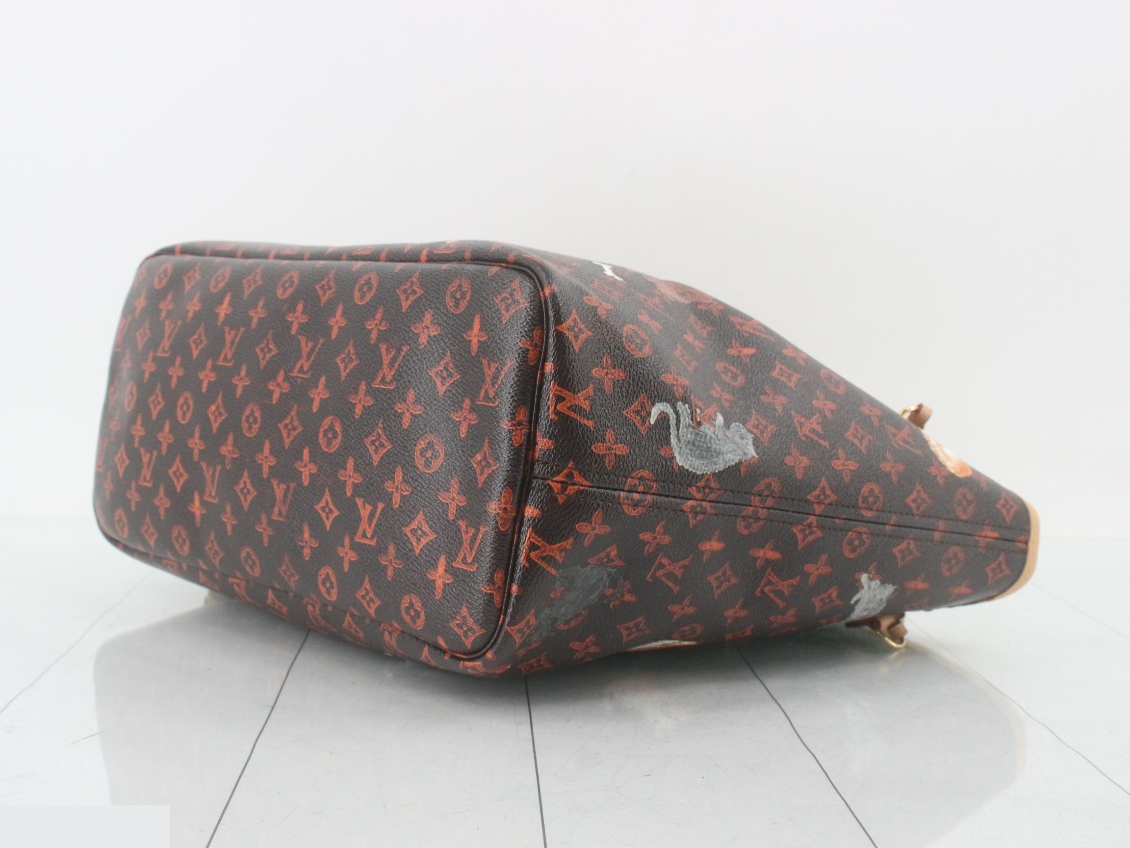 Transformed Catogram Neverfull MM Tote Bag with Pouch — view 6