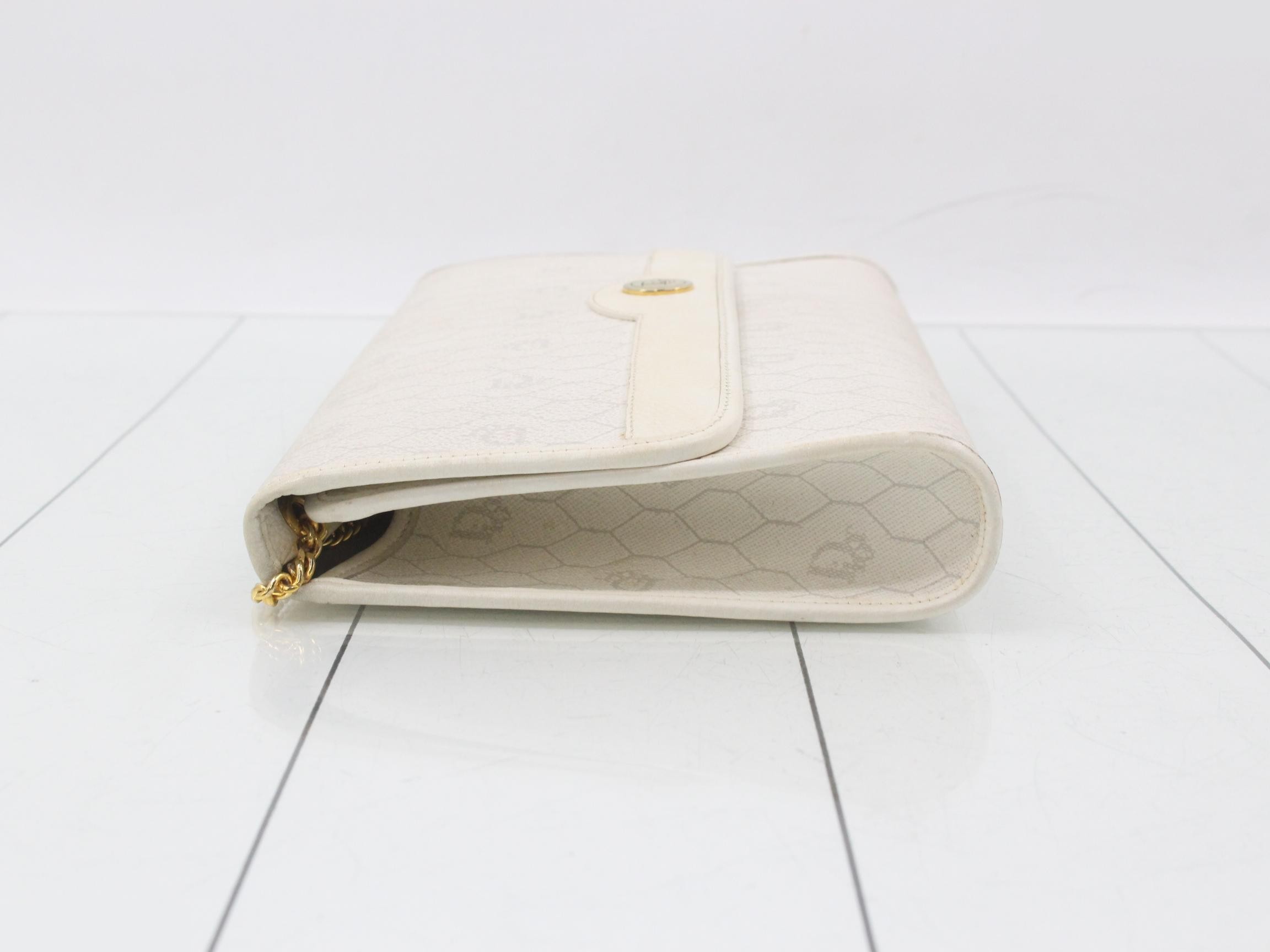 Other lines: Bags - Chain shoulder bag - Honeycomb pattern - White — view 4
