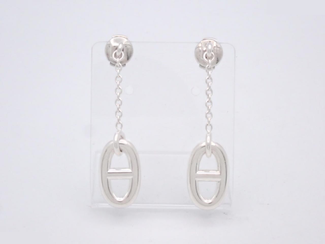 Earrings, "Chaine d'Ancre," 925 sterling silver, 6.8g