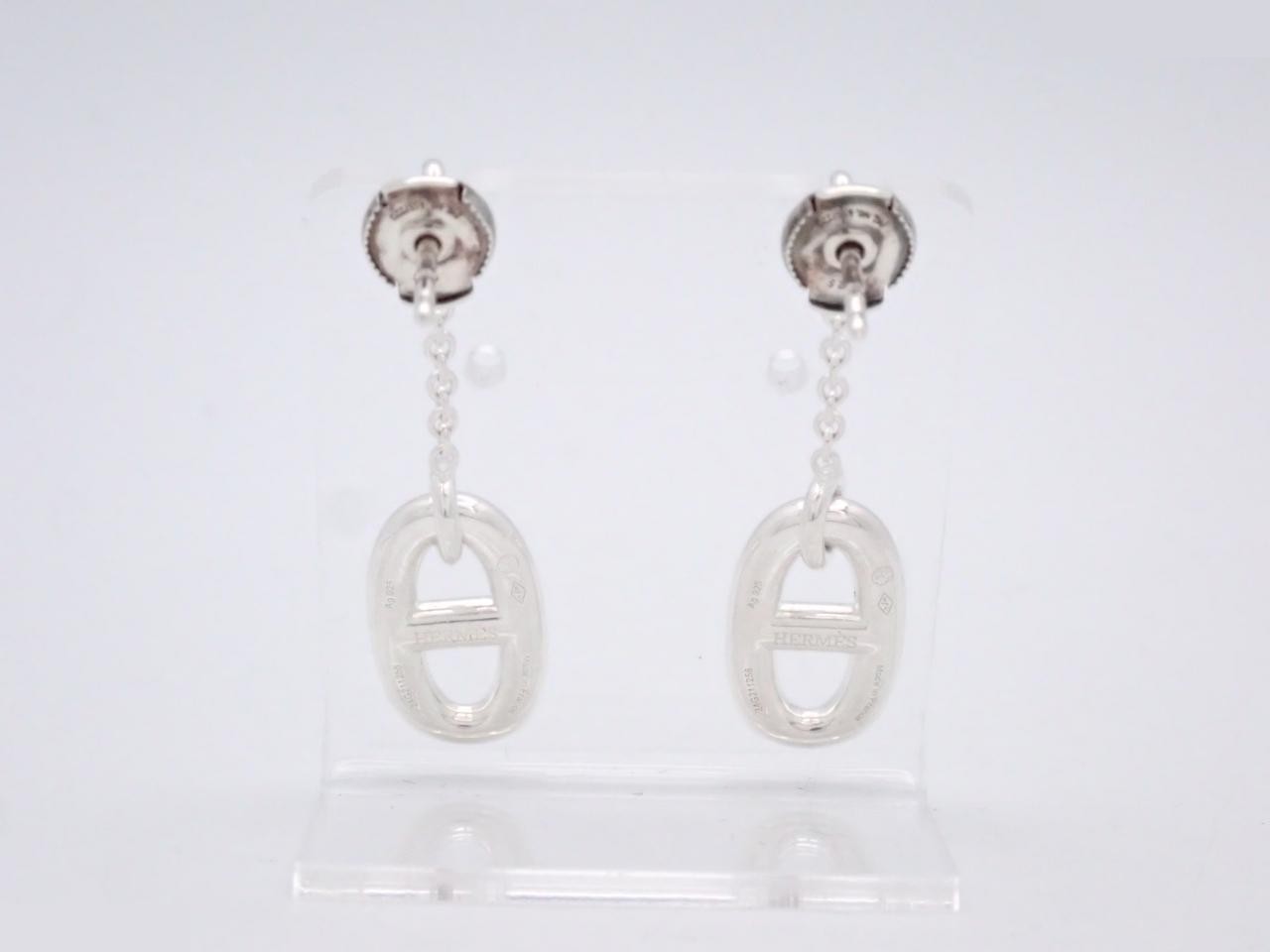 Earrings, "Chaine d'Ancre," 925 sterling silver, 6.8g — view 2