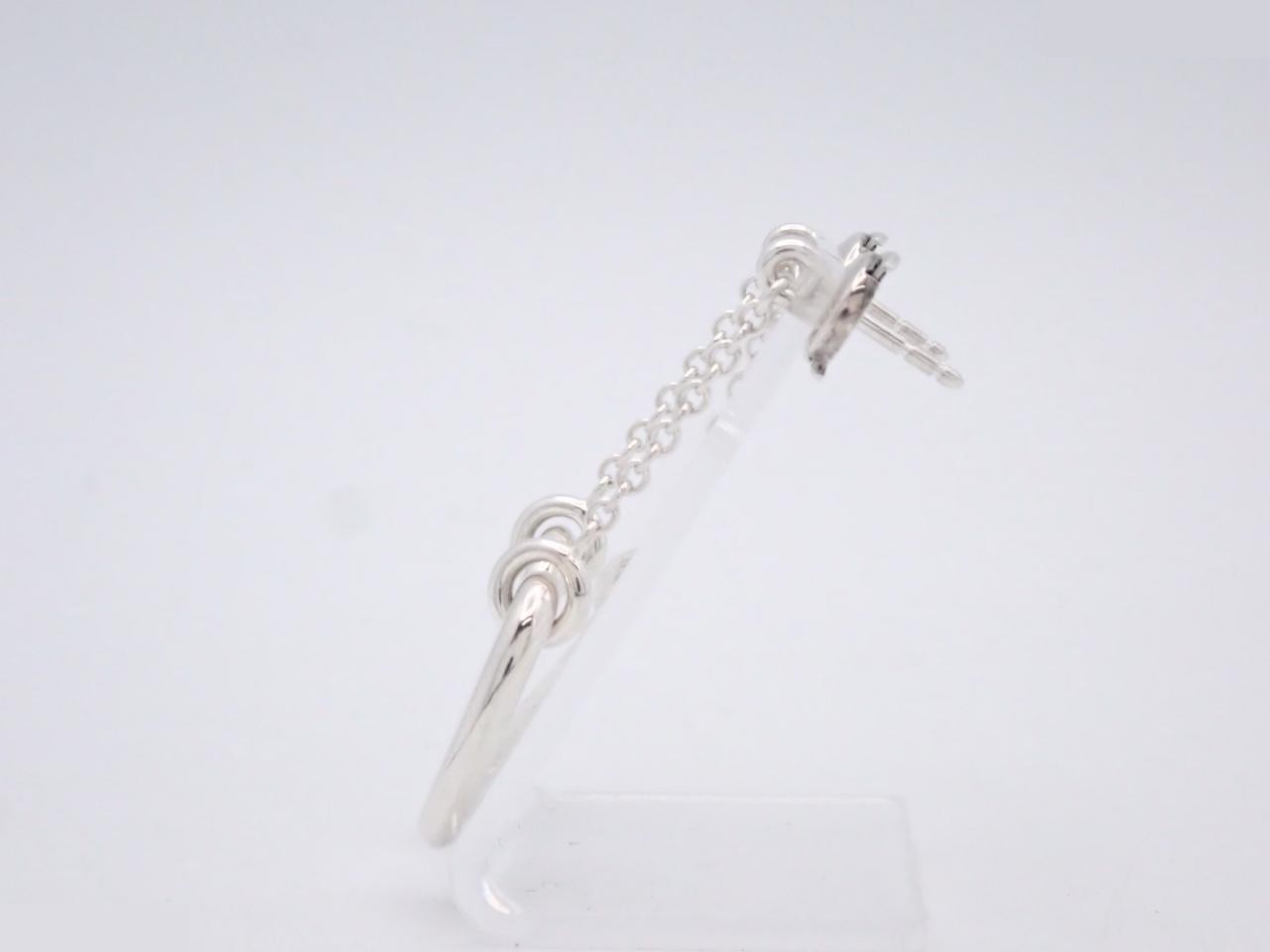 Earrings, "Chaine d'Ancre," 925 sterling silver, 6.8g — view 3