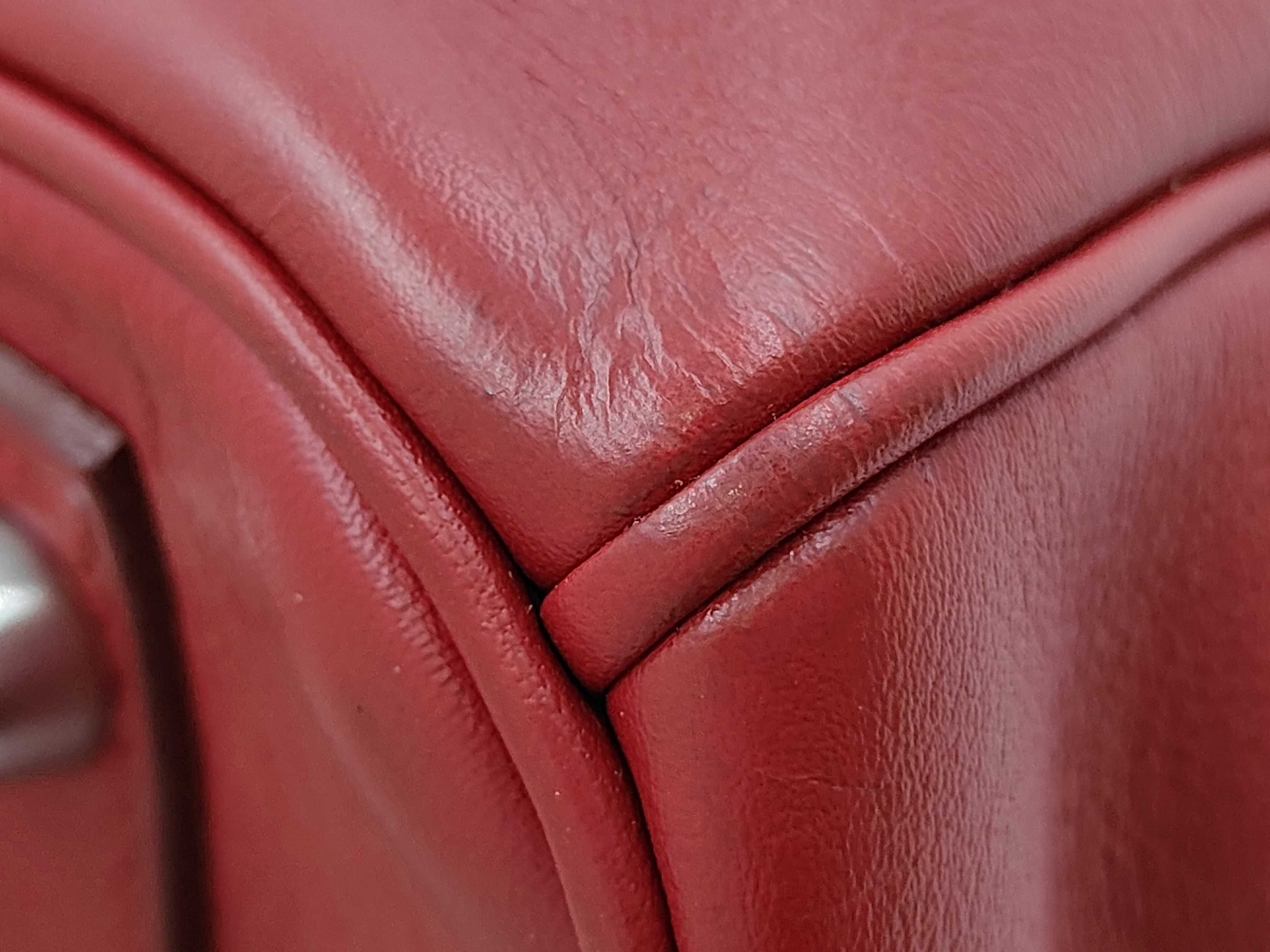 Birkin 30 Handbag, Red, Silver Hardware — view 4