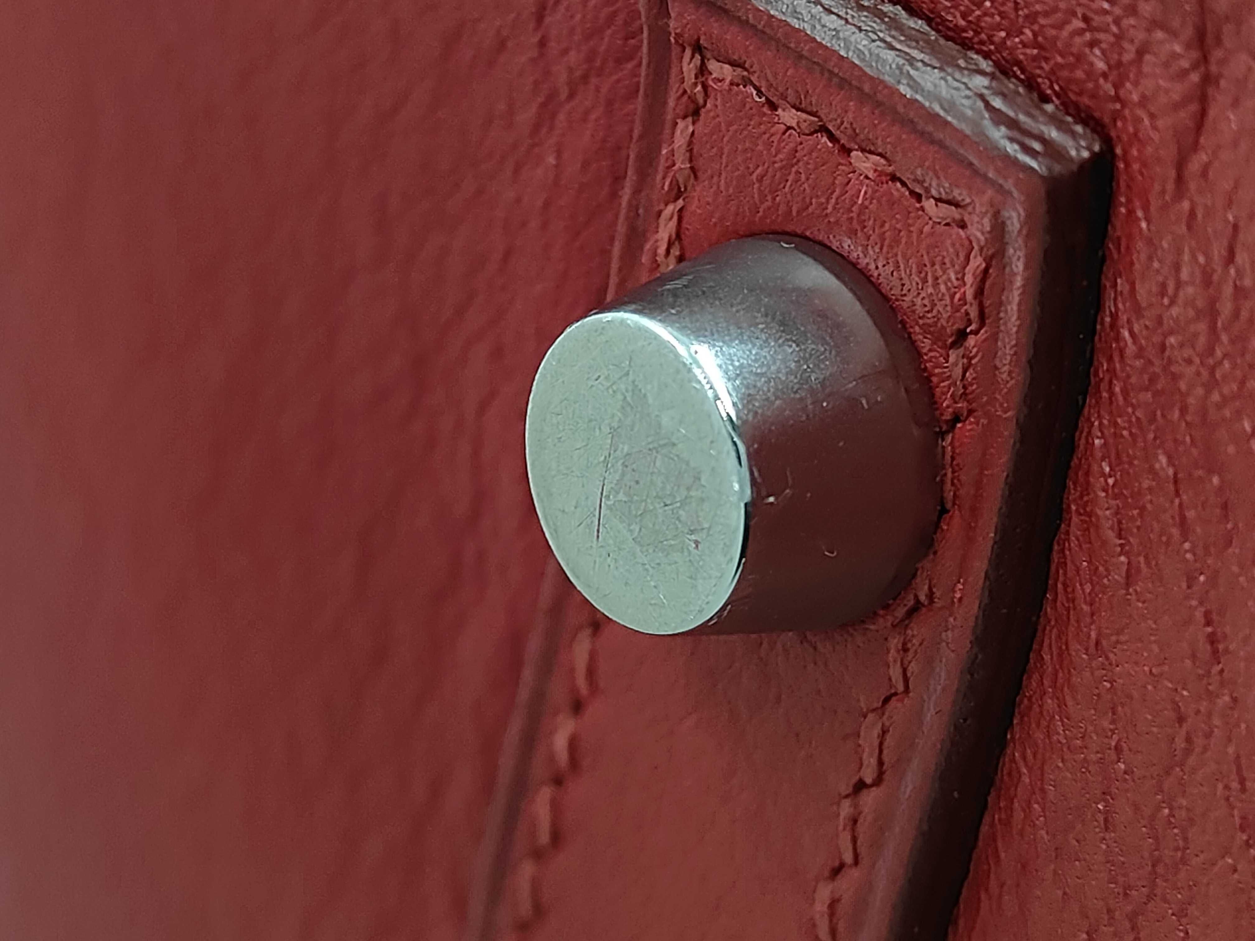 Birkin 30 Handbag, Red, Silver Hardware — view 5