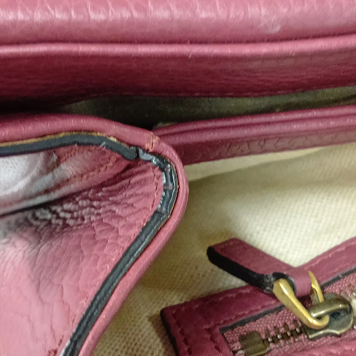GG Marmont 401173 Leather Shoulder Bag, Pink — view 15