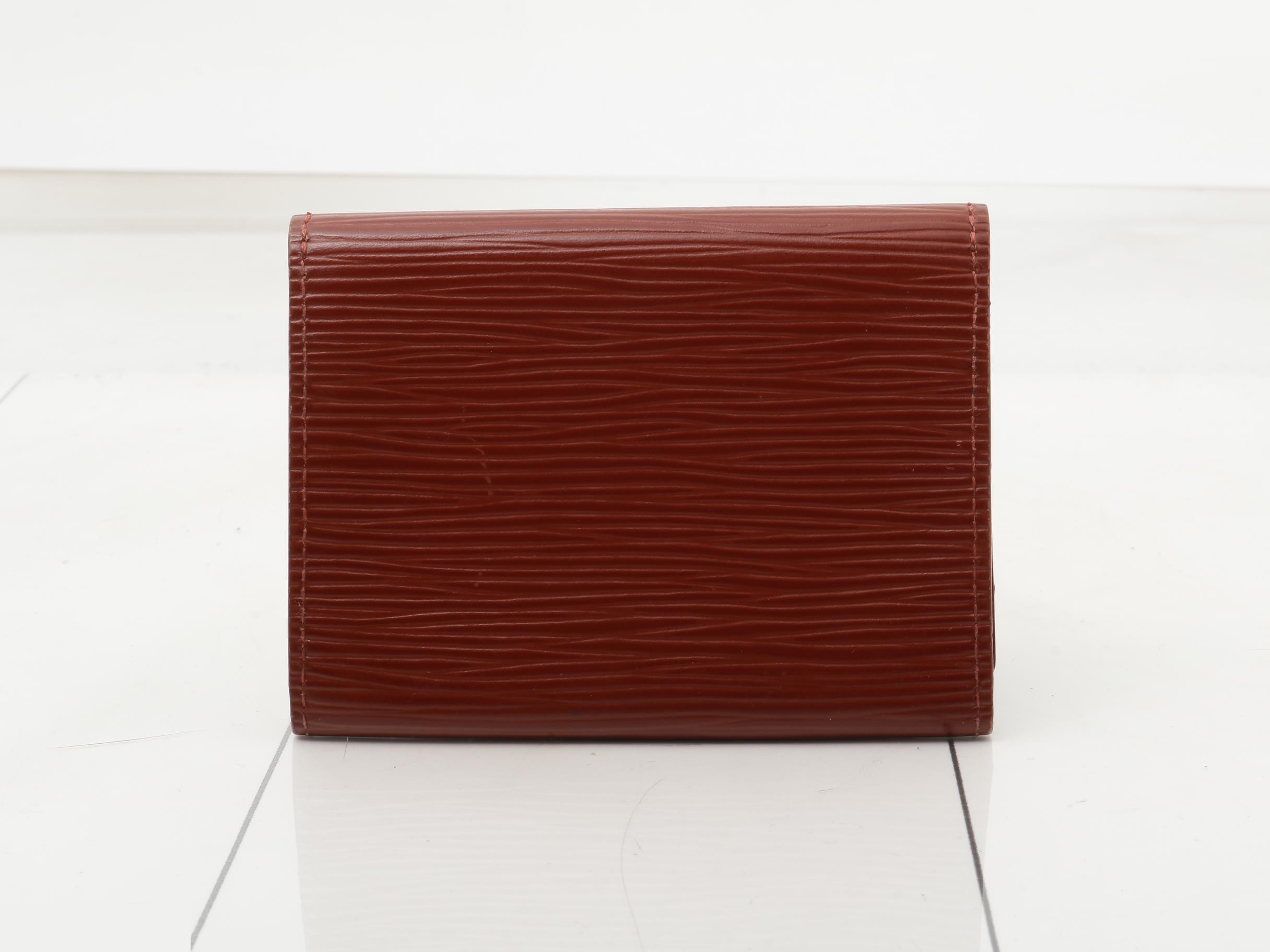 Enveloppe Carte de Visite Card Case, Epi Leather — view 2
