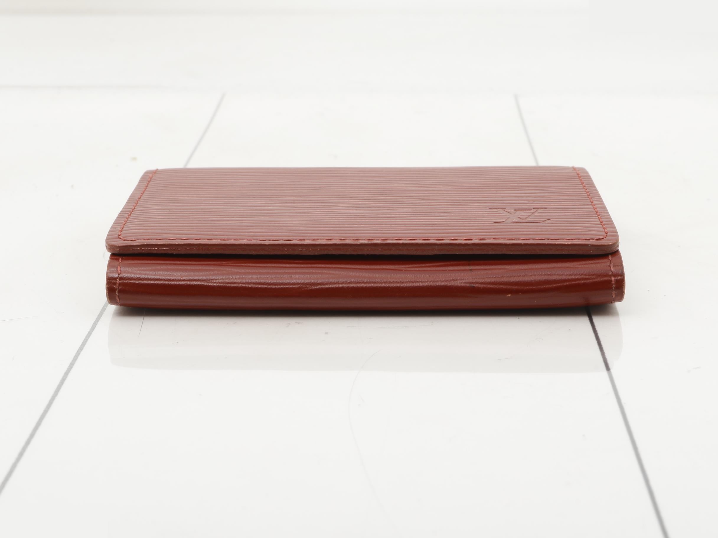Enveloppe Carte de Visite Card Case, Epi Leather — view 3