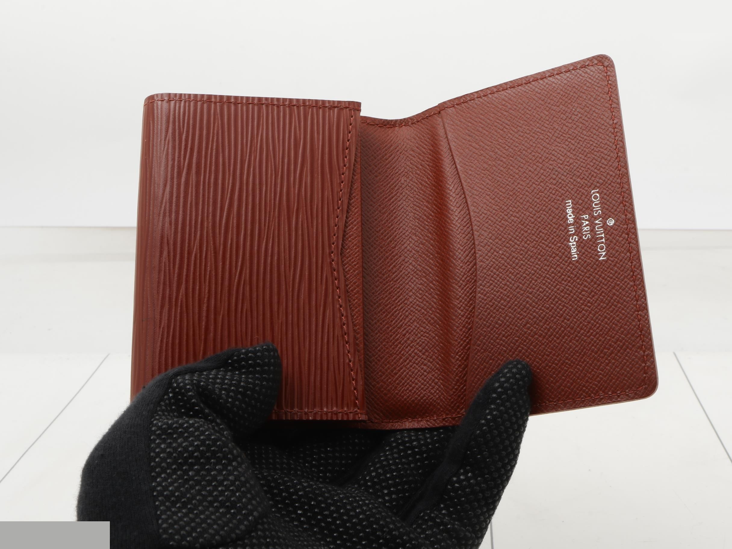 Enveloppe Carte de Visite Card Case, Epi Leather — view 4