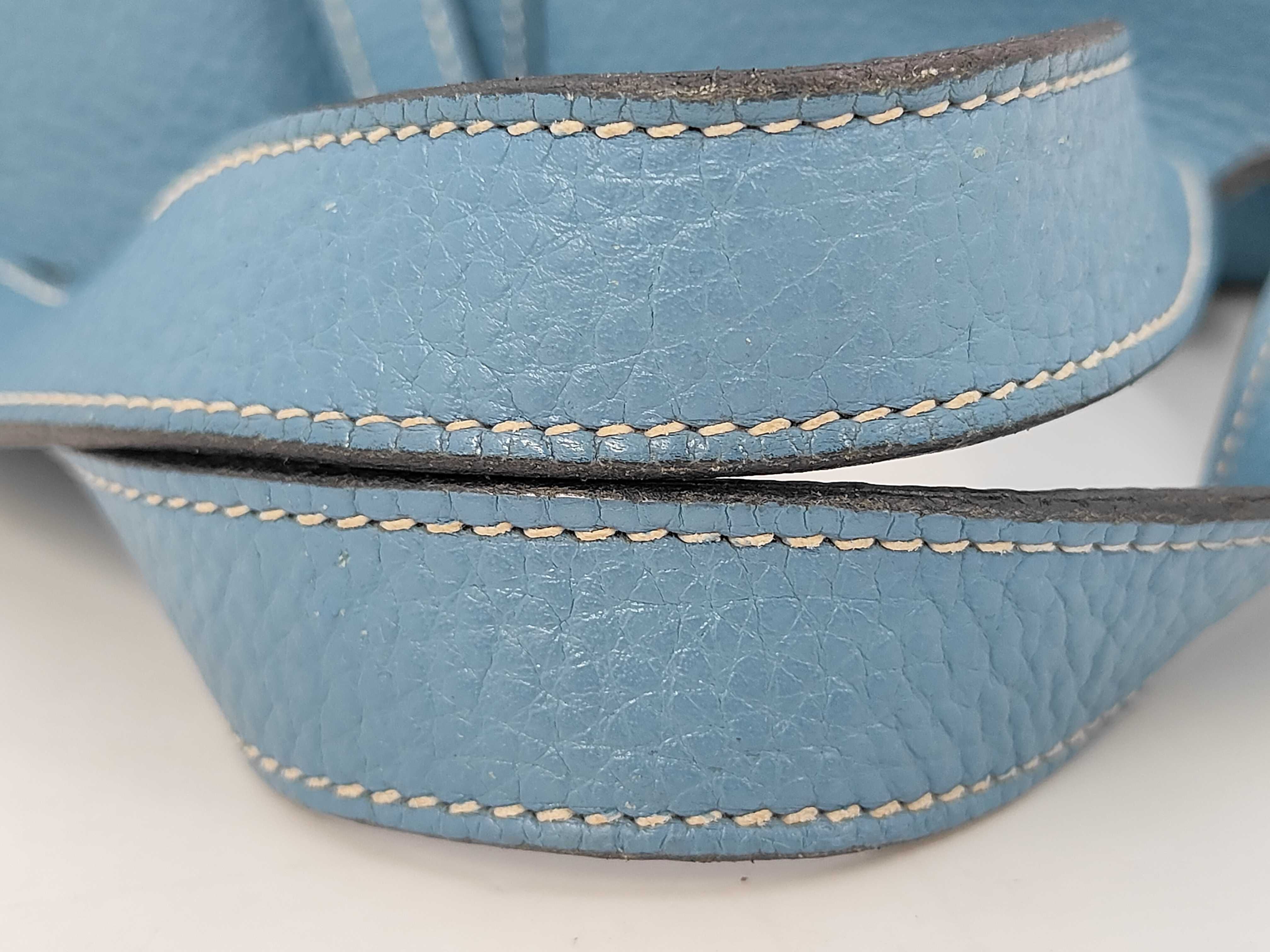 Picotin Lock PM Taurillon Leather Blue Jean N Stamp Silver Hardware Handbag — view 7