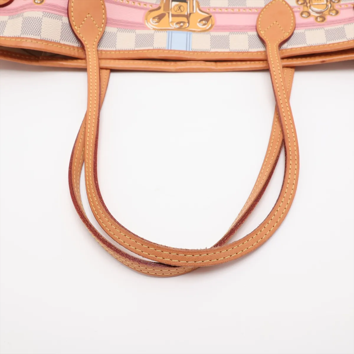 Damier Azur Neverfull MM N41065 GI1178 White — view 5