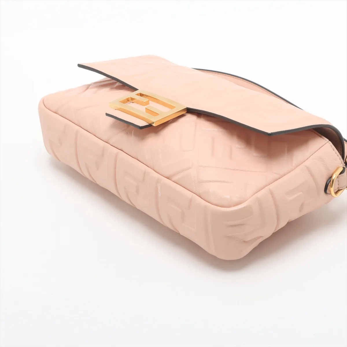 Zucca Bucket Leather 2-Way Shoulder Bag, Beige, 8BR600 — view 3