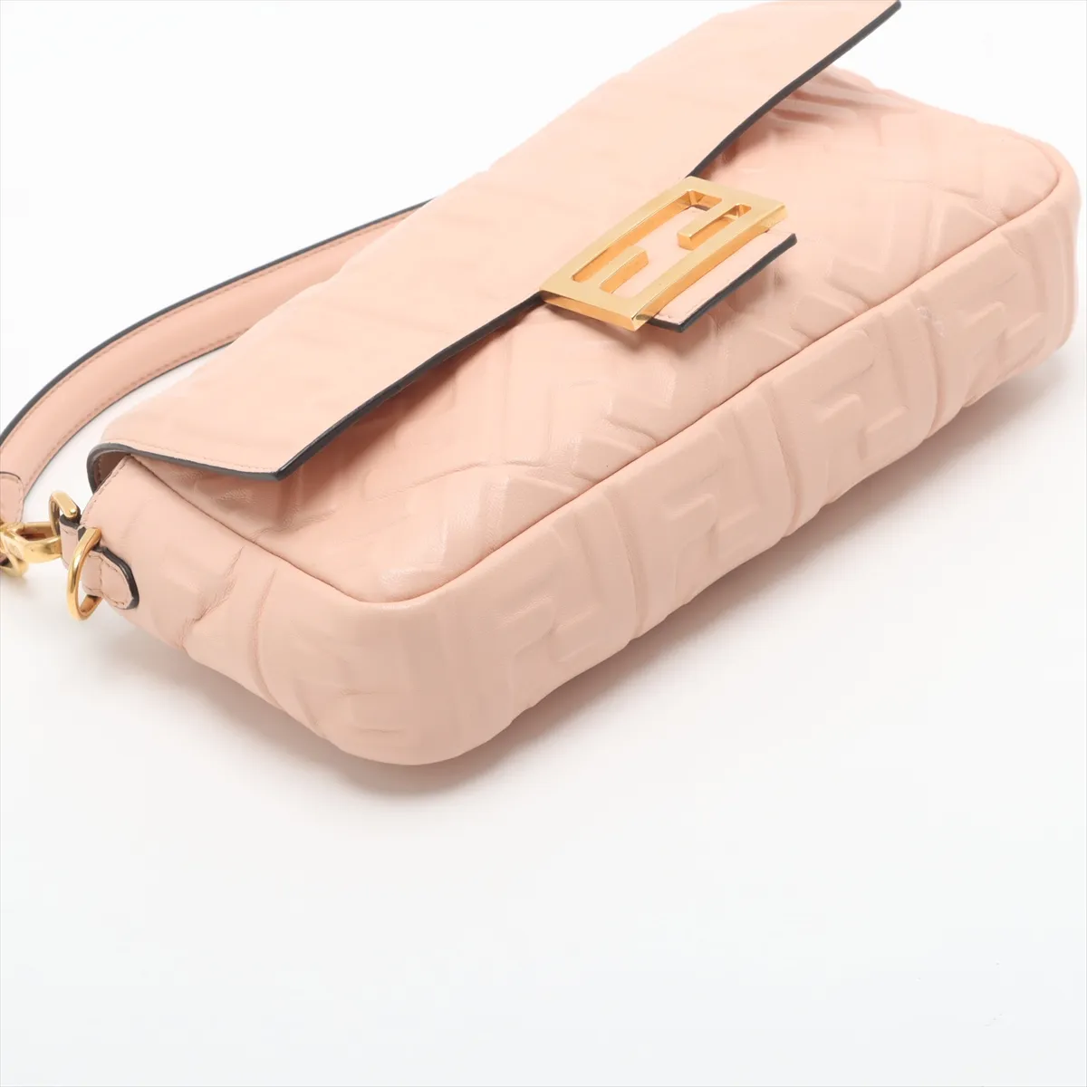 Zucca Bucket Leather 2-Way Shoulder Bag, Beige, 8BR600 — view 4