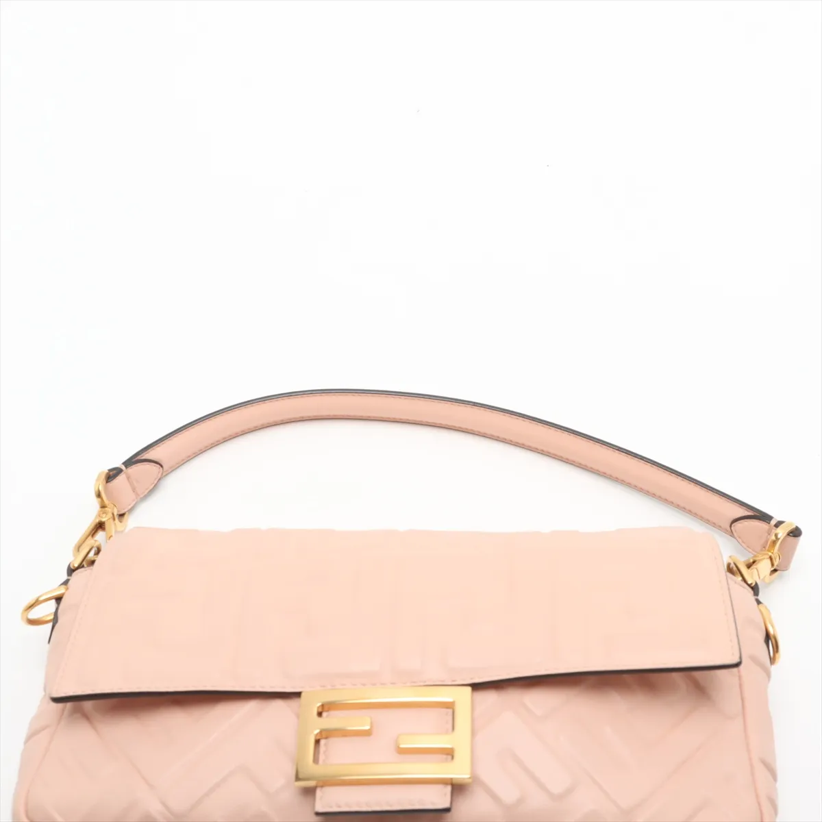Zucca Bucket Leather 2-Way Shoulder Bag, Beige, 8BR600 — view 6