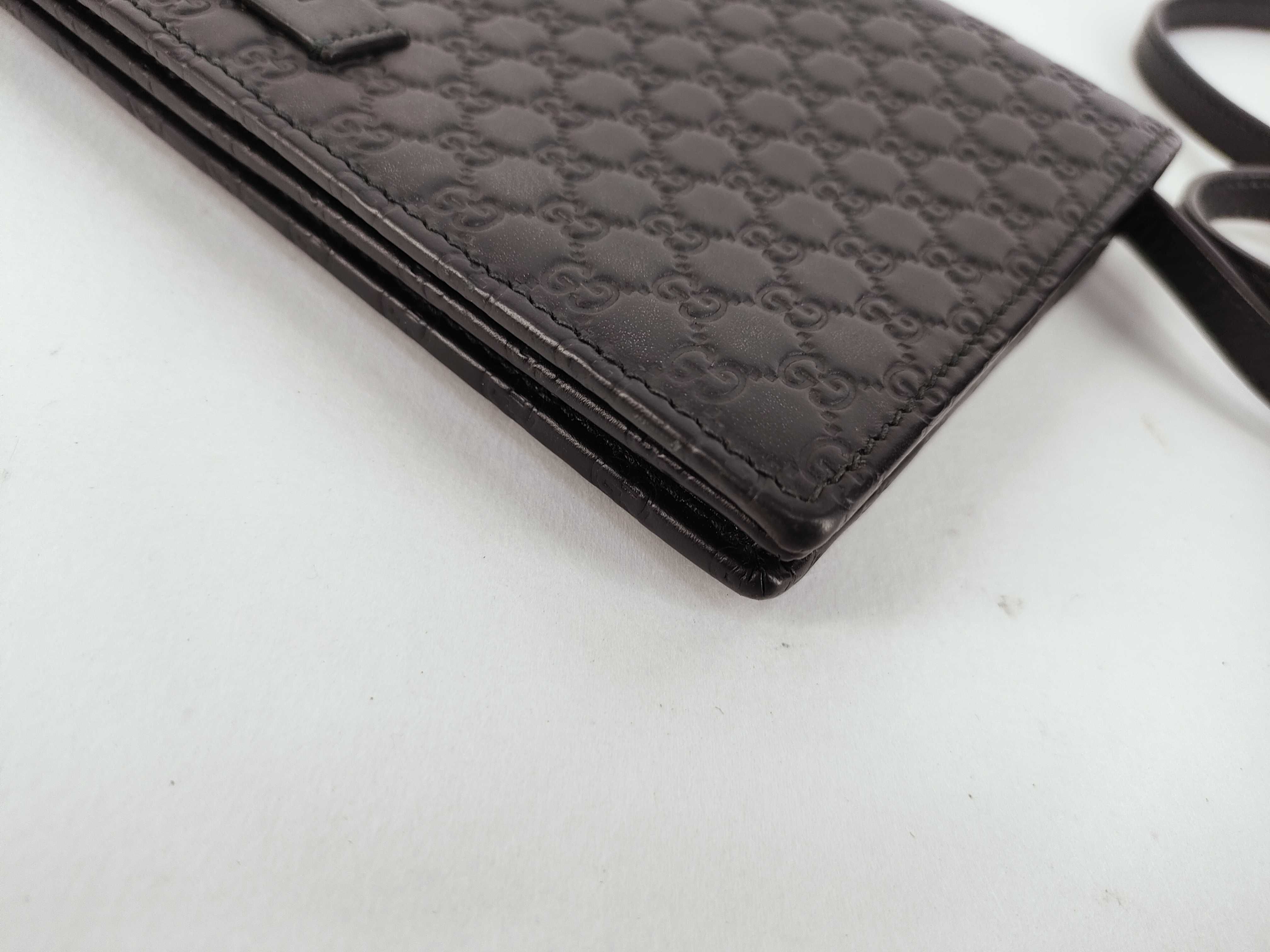 Guccissima Microguccissima Leather Shoulder Wallet Black 466507 Outlet Shoulder Bag — view 5