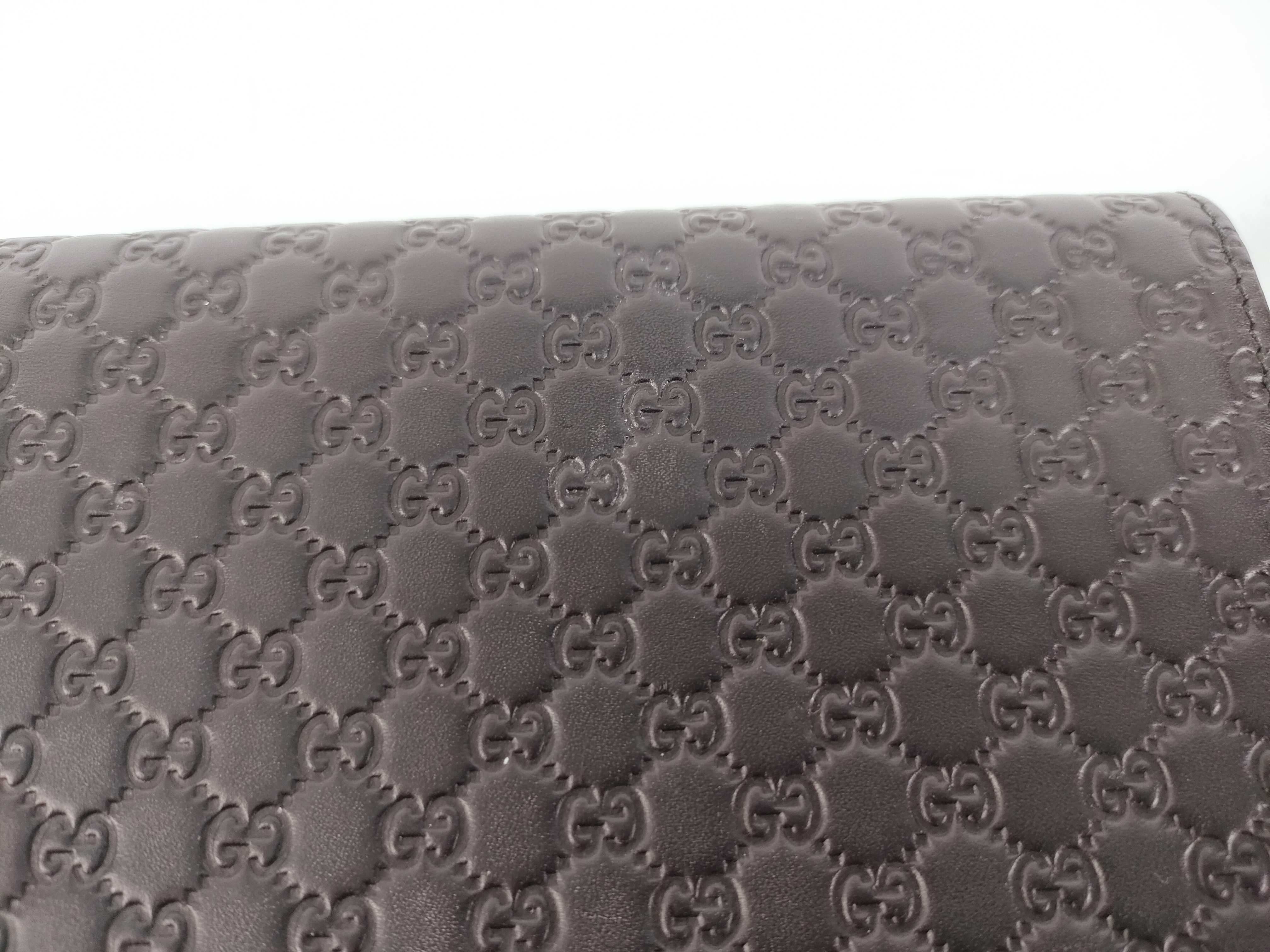 Guccissima Microguccissima Leather Shoulder Wallet Black 466507 Outlet Shoulder Bag — view 7