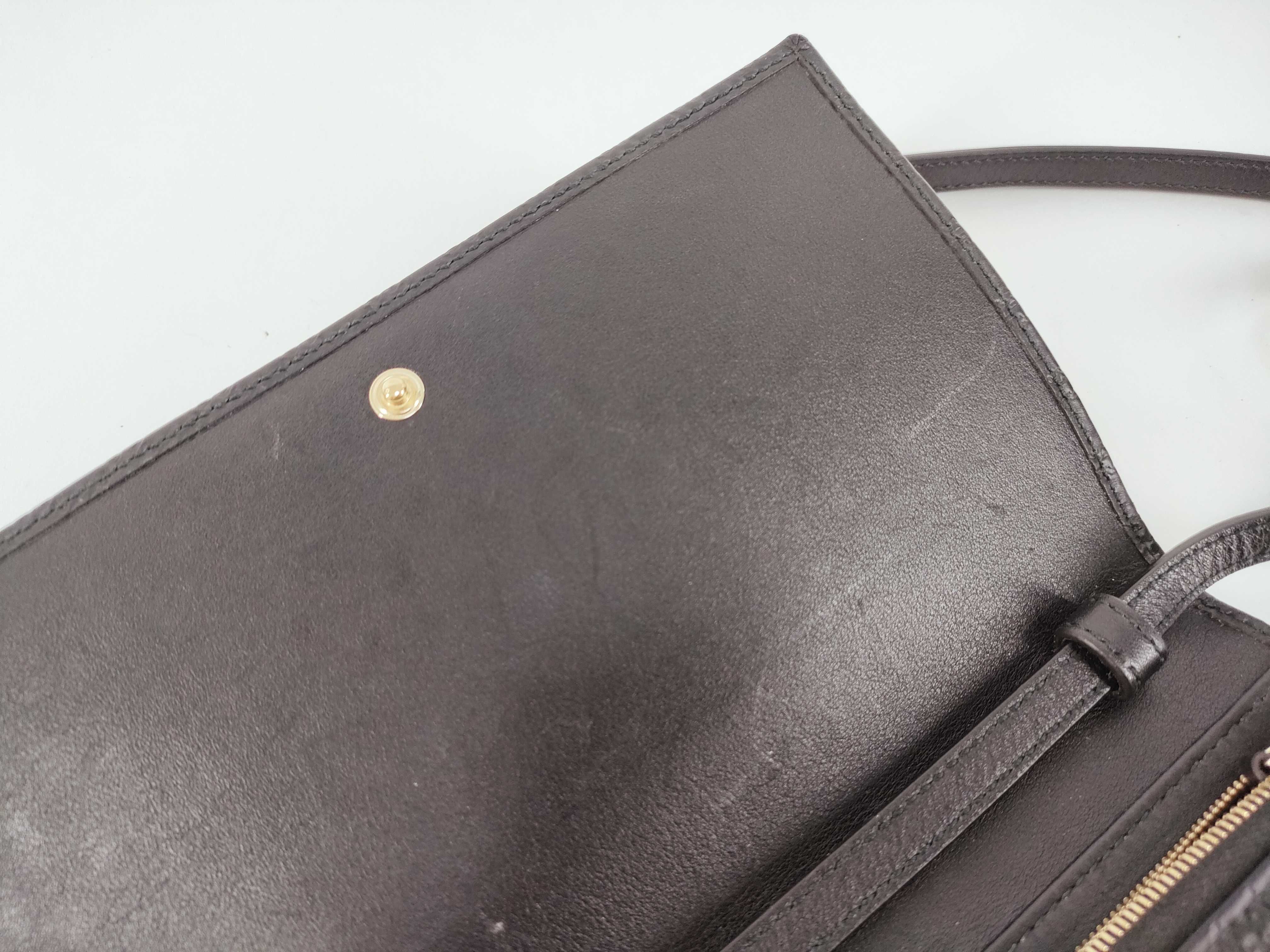 Guccissima Microguccissima Leather Shoulder Wallet Black 466507 Outlet Shoulder Bag — view 9