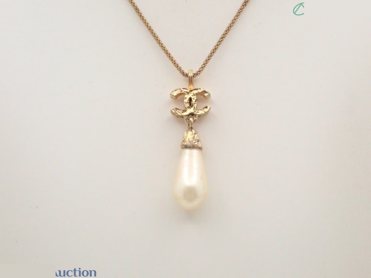 Coco F Pearl Gold Necklace, neck circumference approximately 46cm