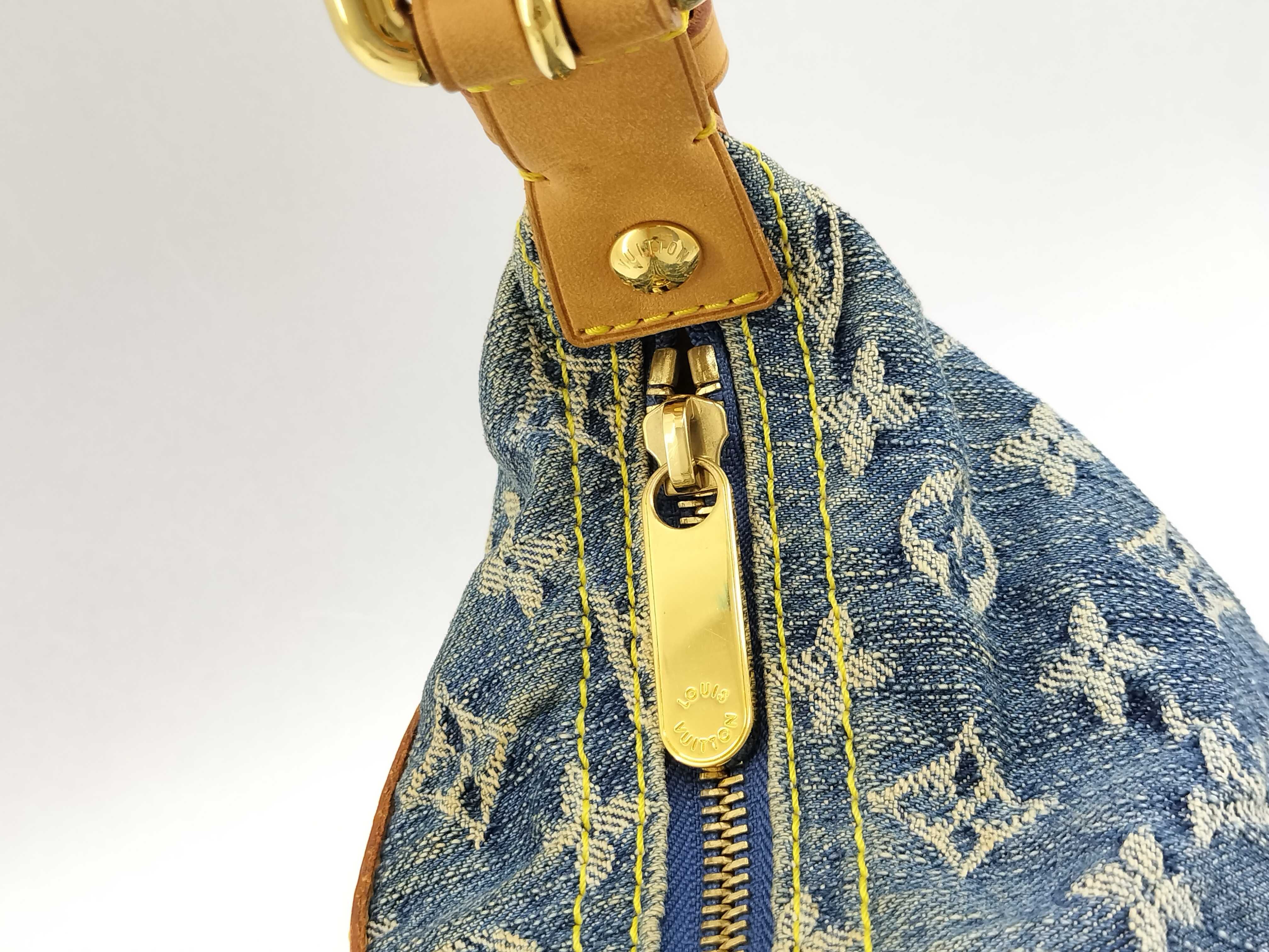 Monogram Denim Baggy PM Shoulder Bag — view 4