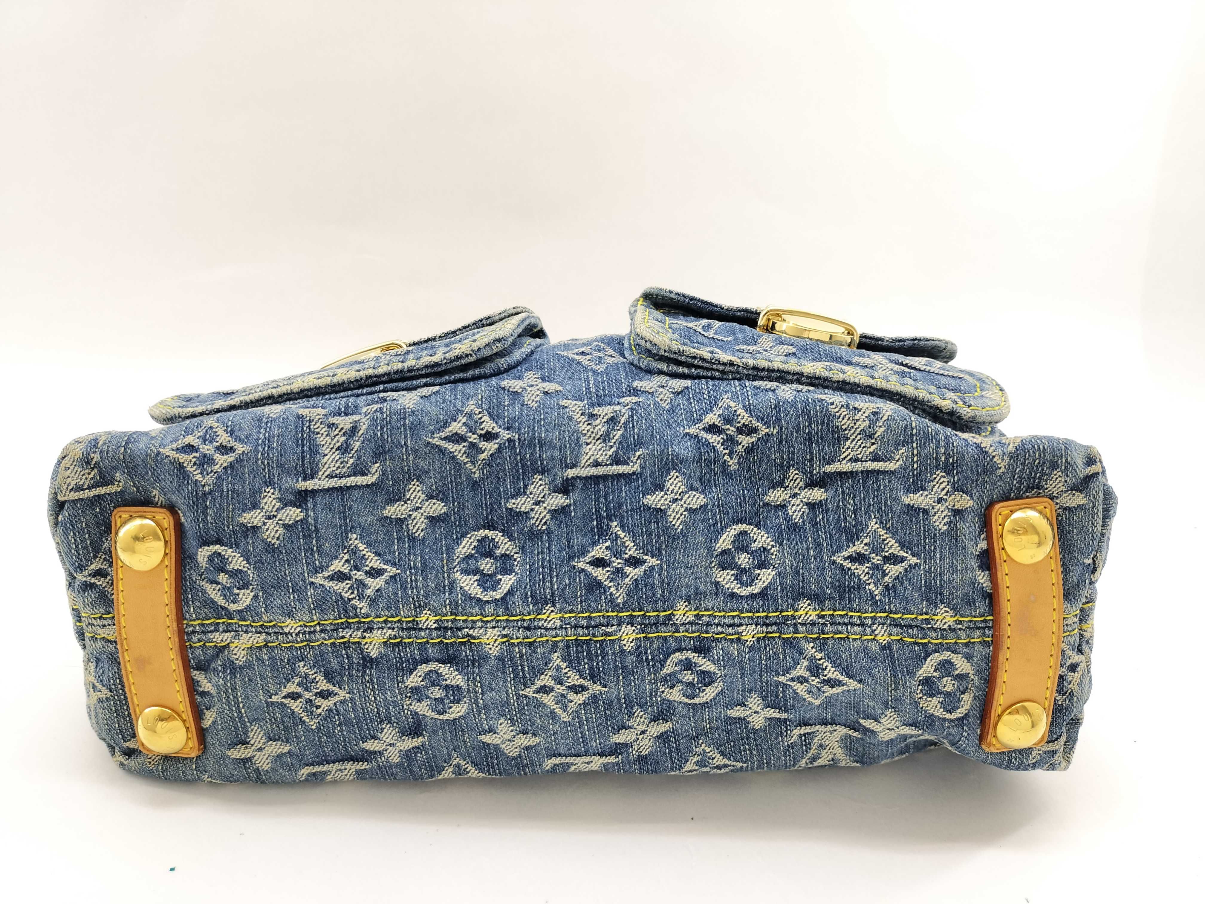 Monogram Denim Baggy PM Shoulder Bag — view 8