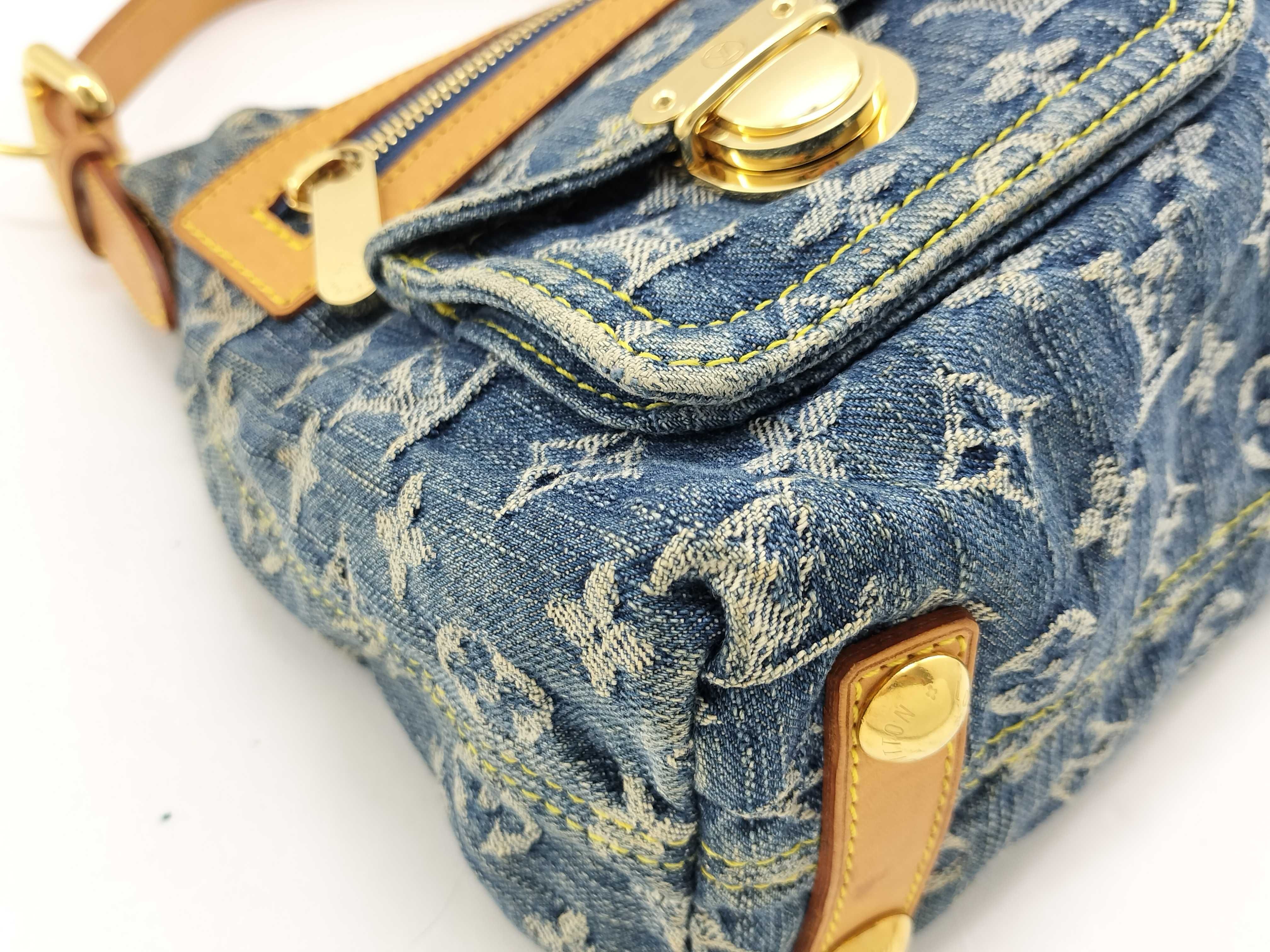 Monogram Denim Baggy PM Shoulder Bag — view 9
