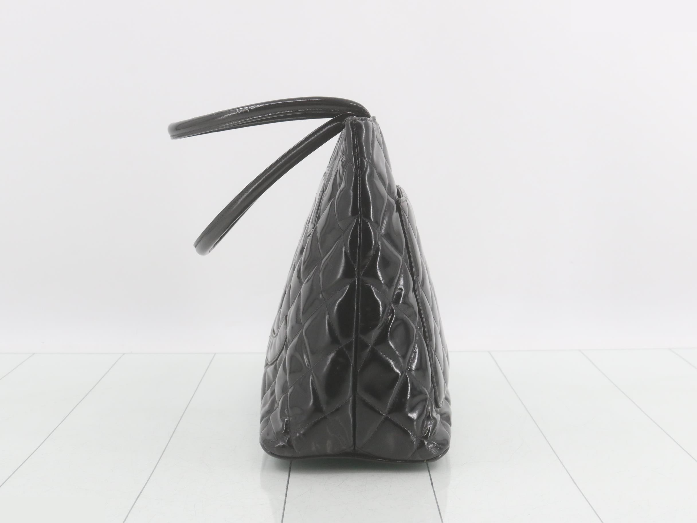 Enamel (bag) Patent leather reissue tote bag — view 3