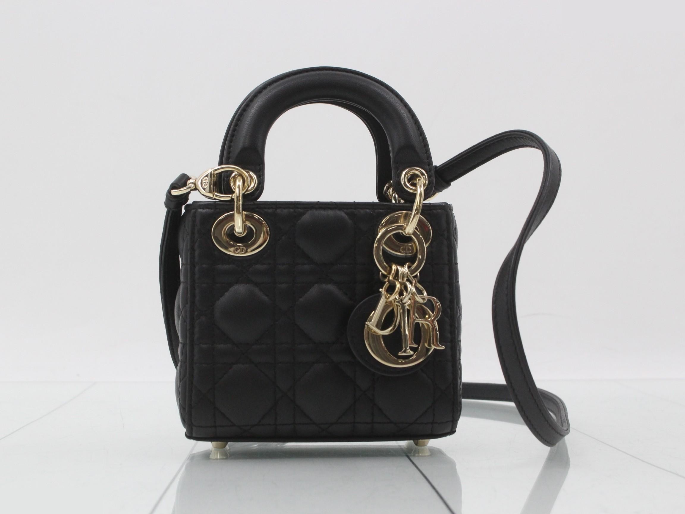 Lady Dior Cannage Lamb 2-Way Hand