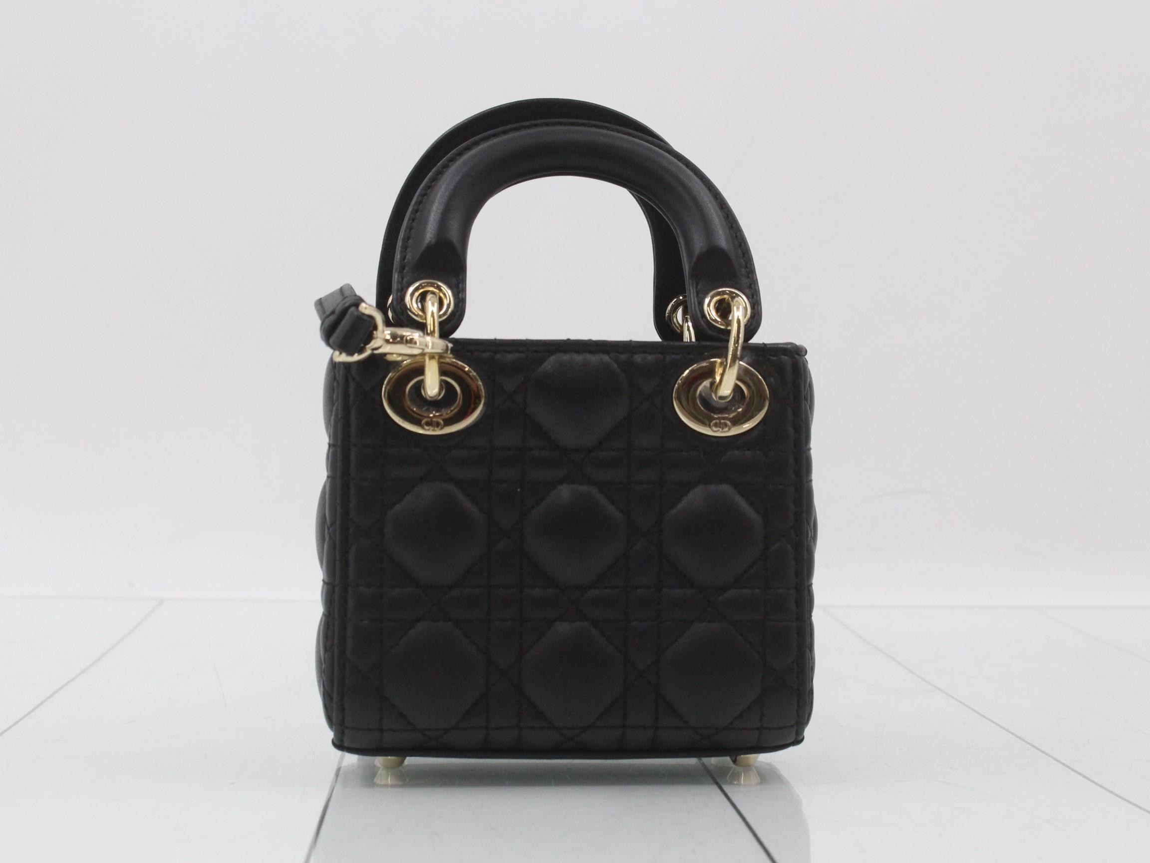 Lady Dior Cannage Lamb 2-Way Hand — view 2