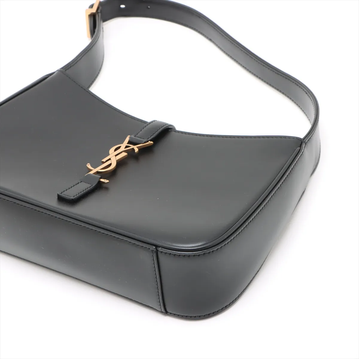 LE 5 A 7 Leather Shoulder Bag Black 657228 — view 3