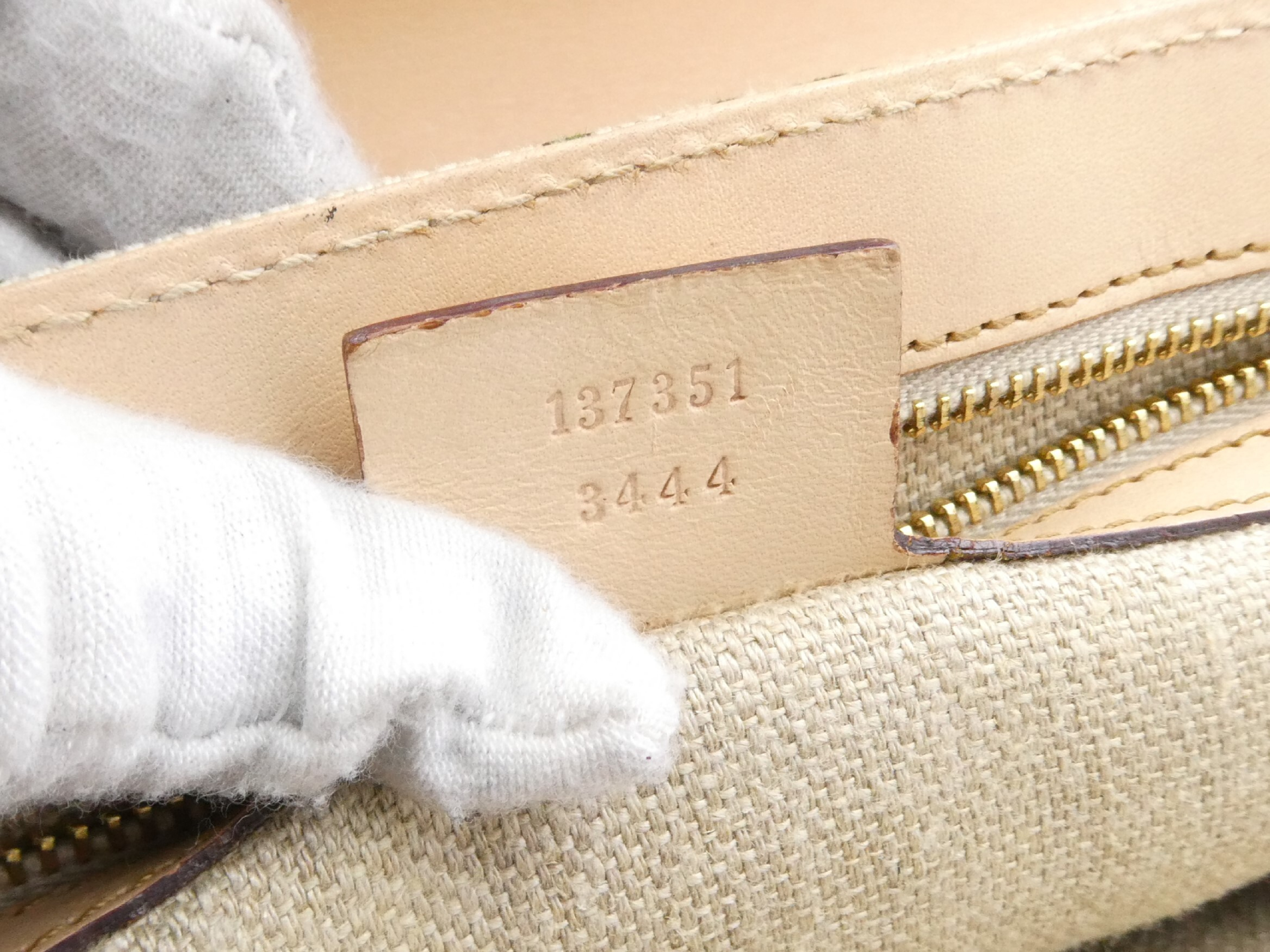 Bamboo Flora Canvas Leather Handbag — view 9
