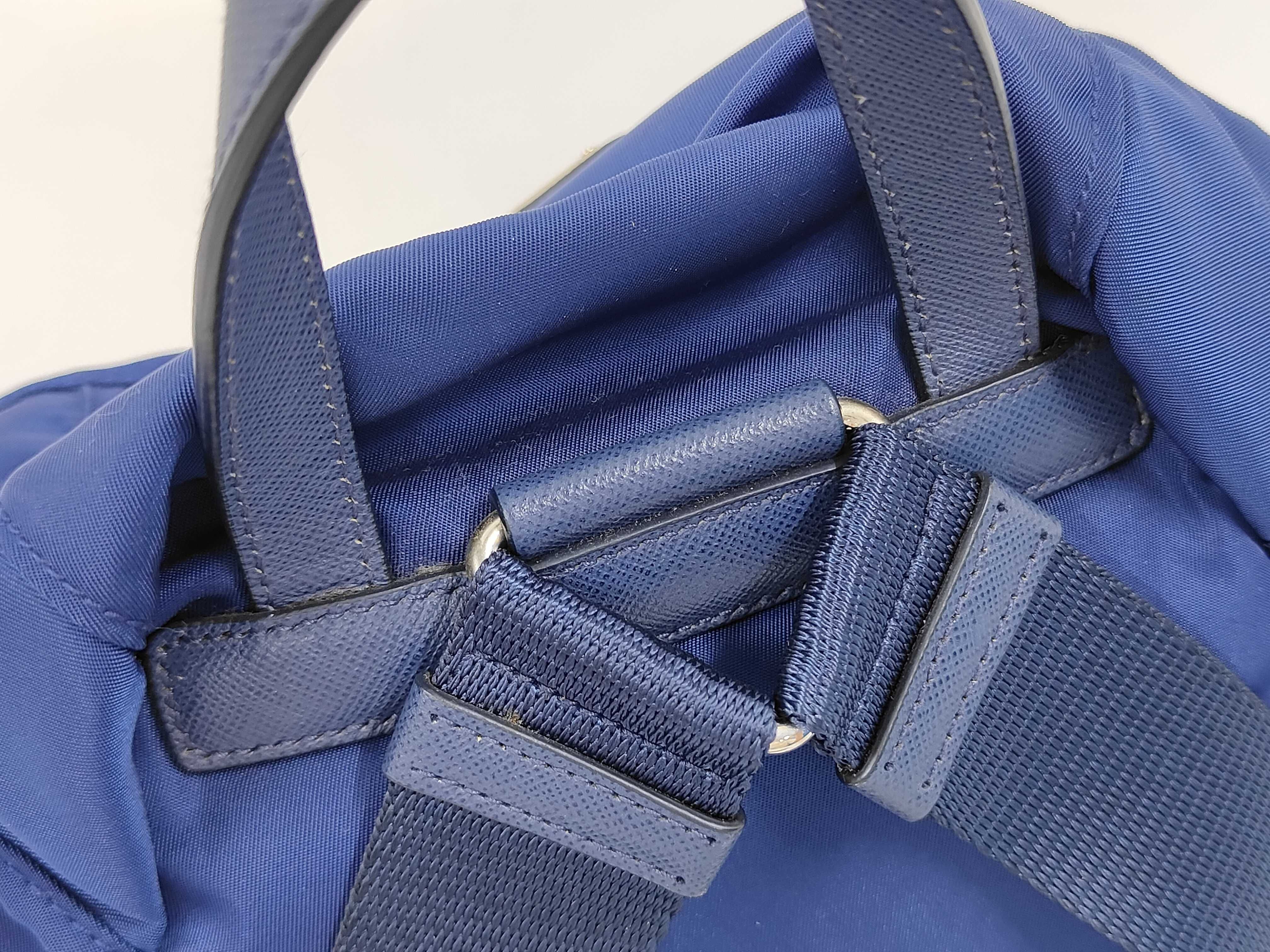 BZ0025 Nylon Mini Backpack, Blue Backpack — view 8