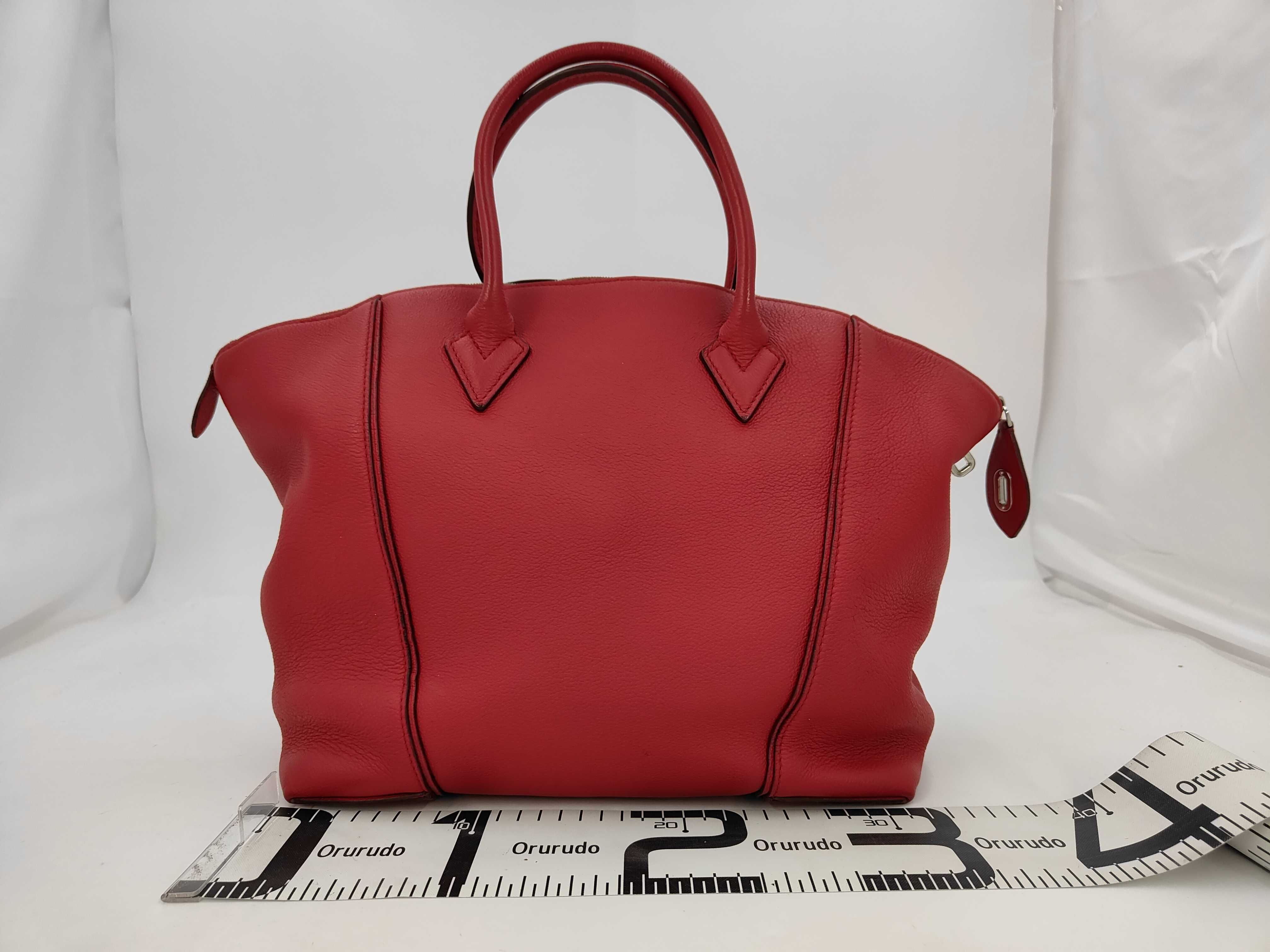 Lokit Red Calf Leather Large Handbag — view 2