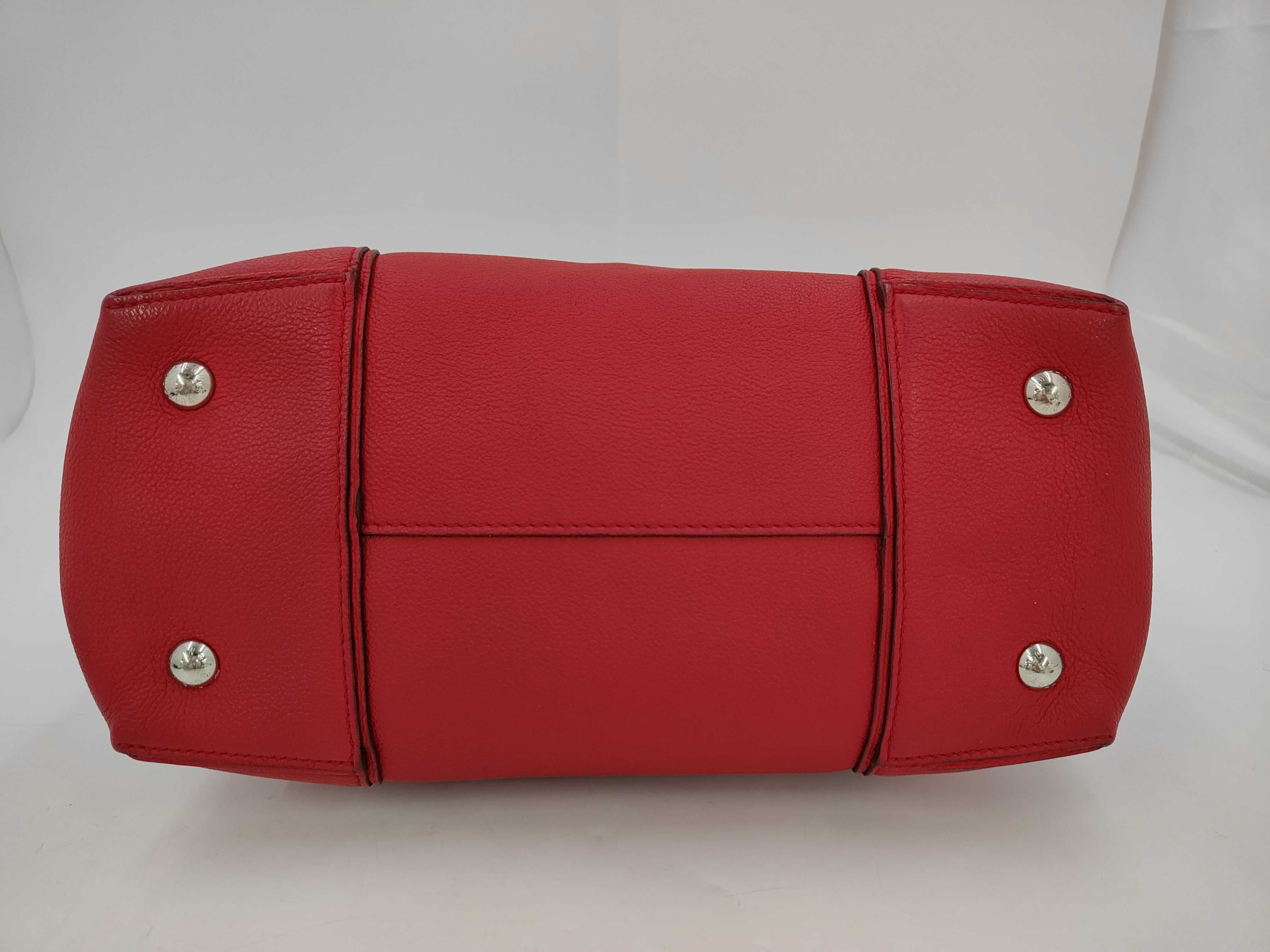 Lokit Red Calf Leather Large Handbag — view 3