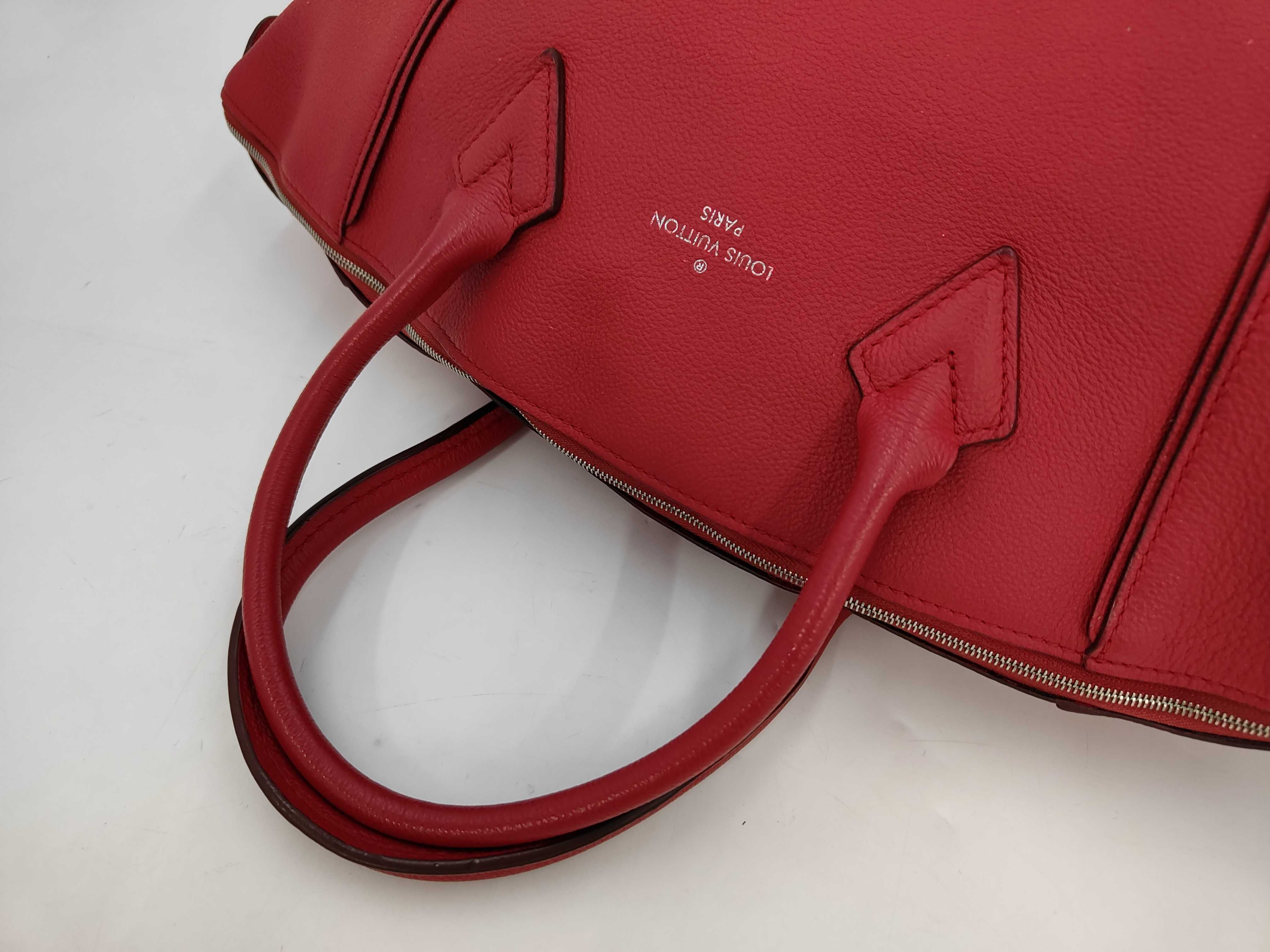 Lokit Red Calf Leather Large Handbag — view 5