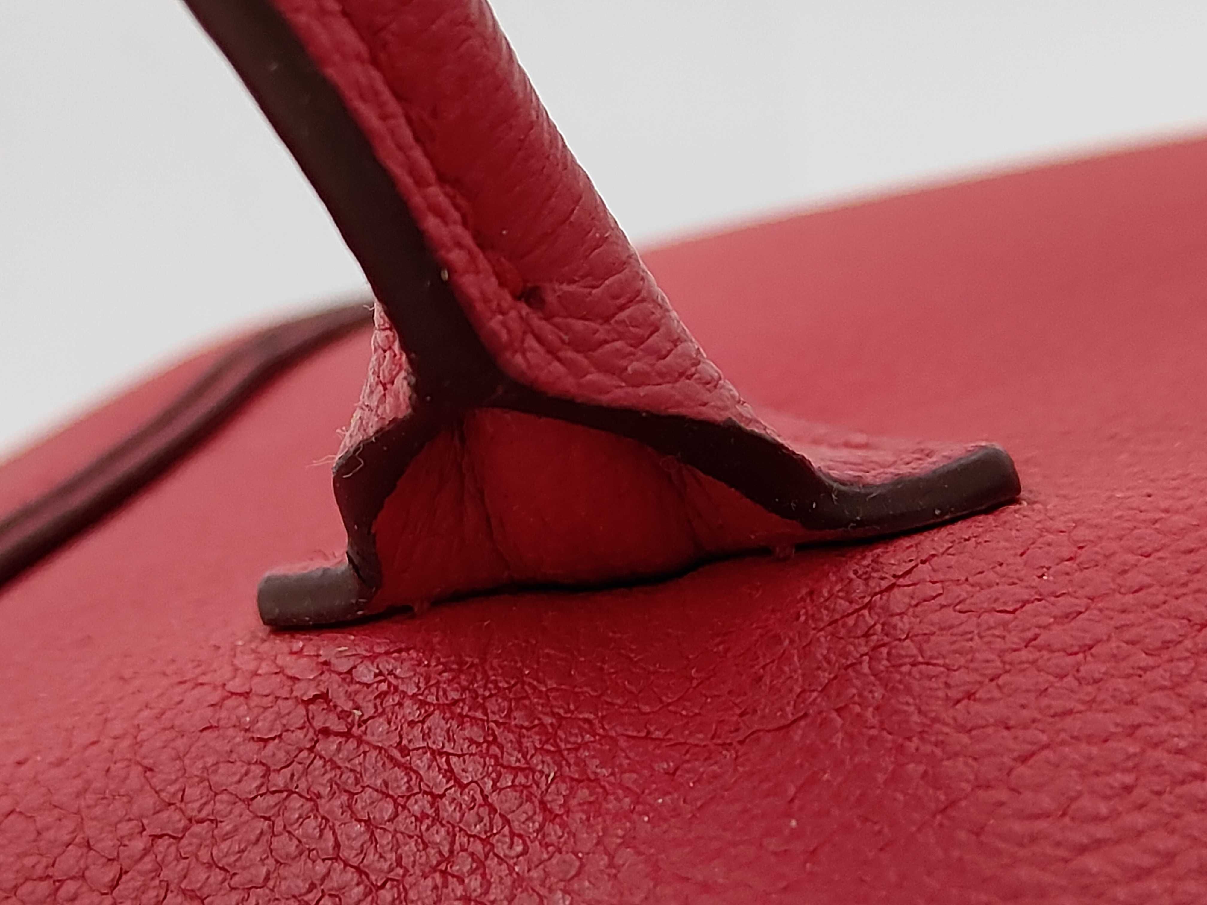 Lokit Red Calf Leather Large Handbag — view 6