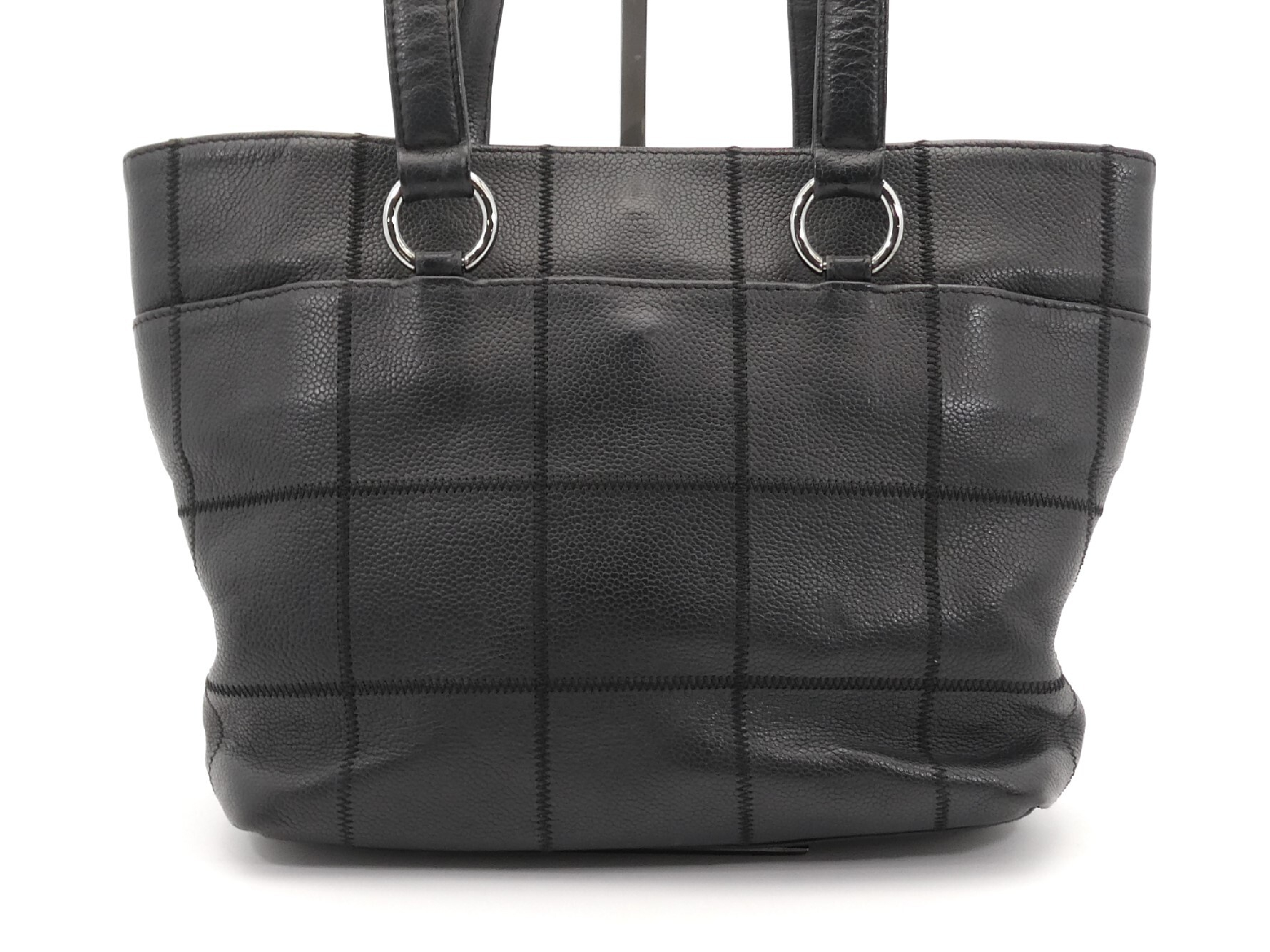 Chocolate Bar Logo Caviar Skin Shoulder Bag — view 2