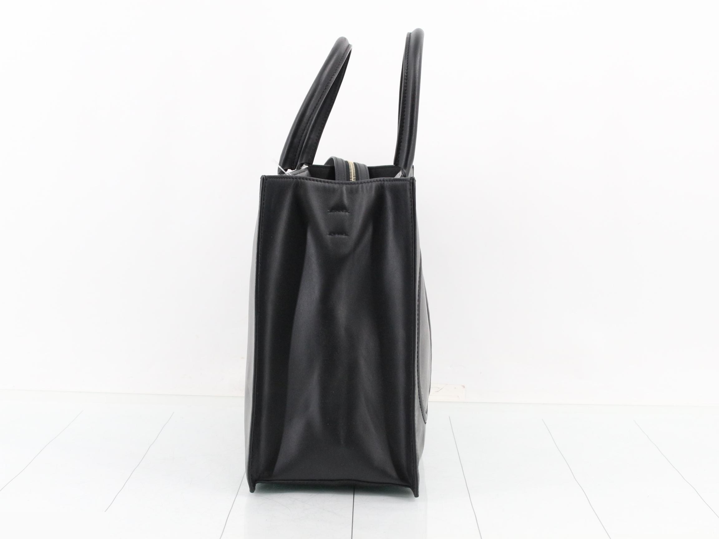 T Logo Walk Calfskin Shopping Bag — view 4