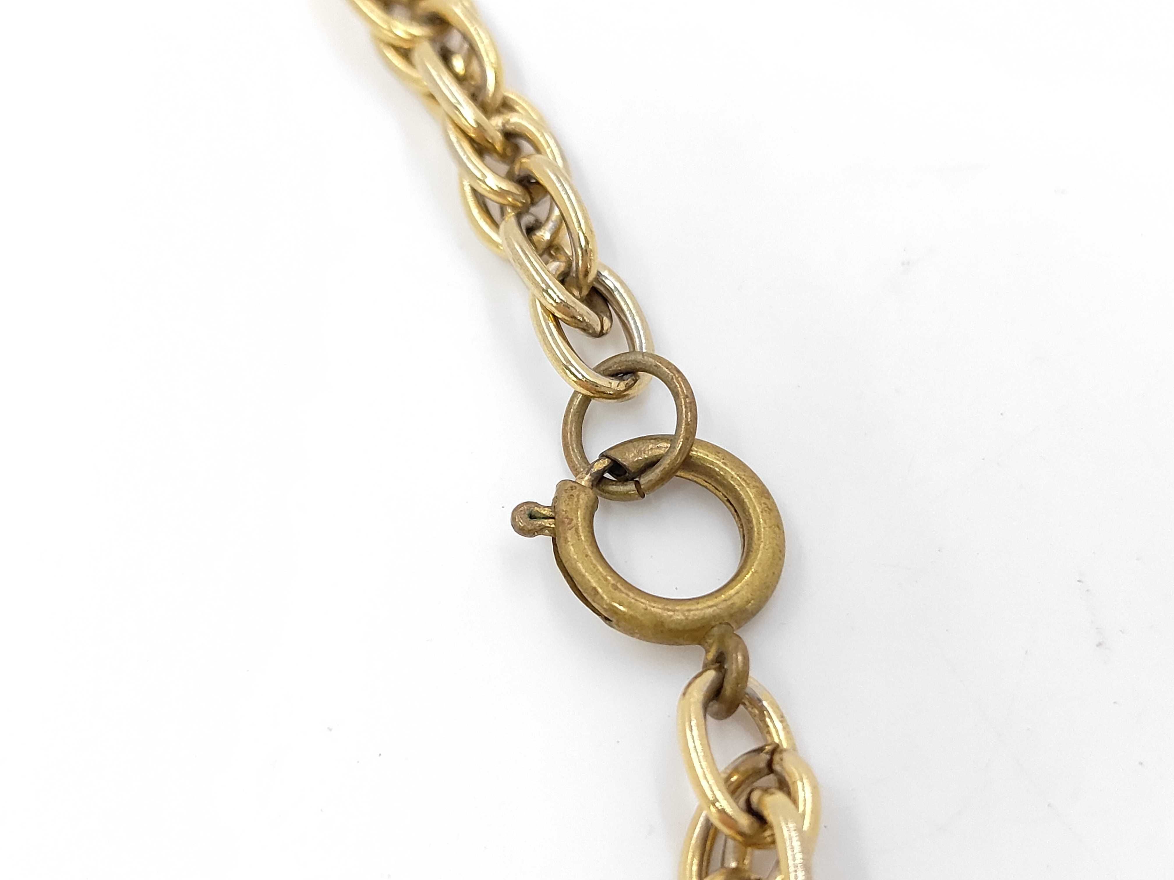 Coco Mark Gold Medal Long Chain Necklace — view 3