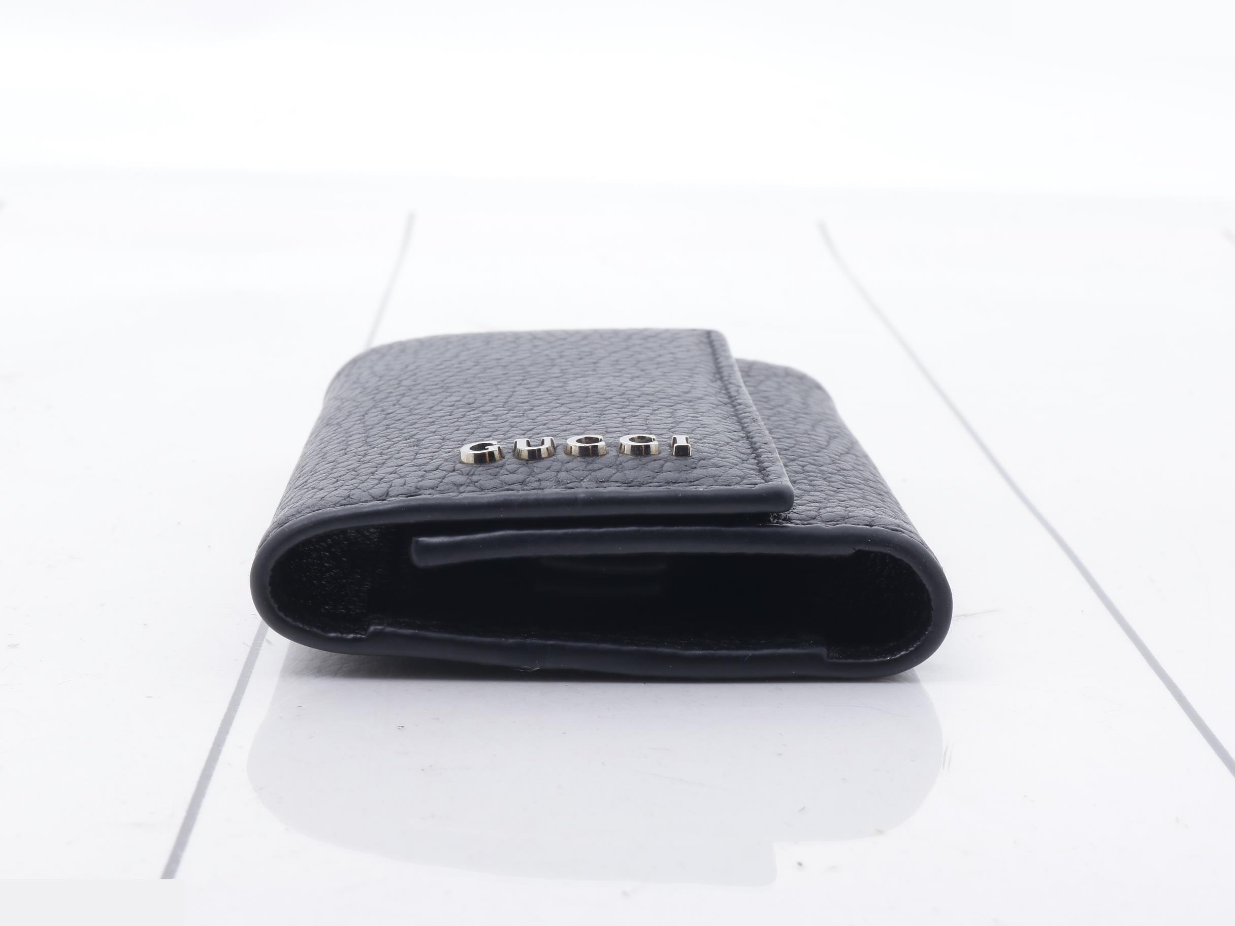 Calfskin, G logo, black calfskin — view 3