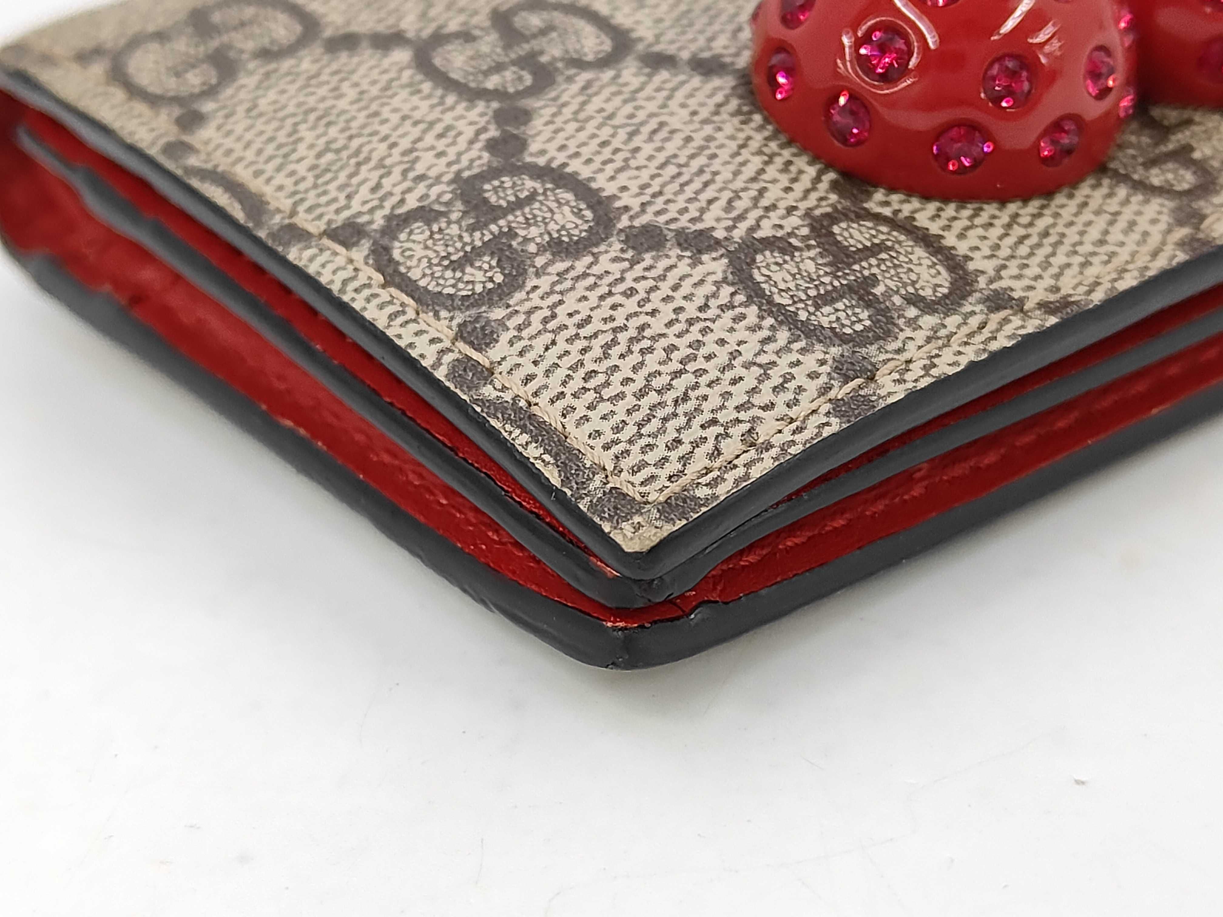 GG Supreme Cherry Compact Wallet, Model Number 476050 (Bag) — view 4