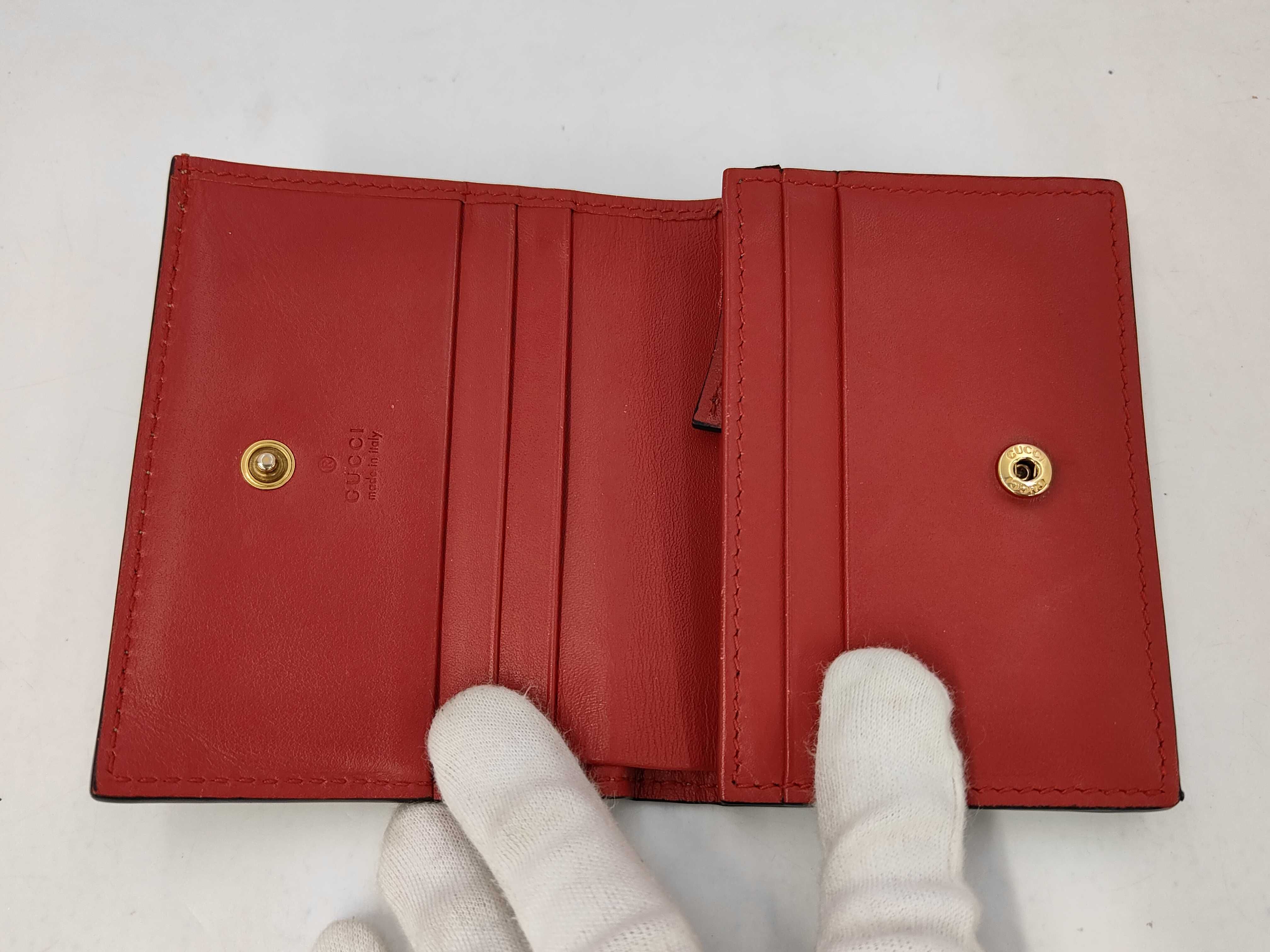 GG Supreme Cherry Compact Wallet, Model Number 476050 (Bag) — view 7