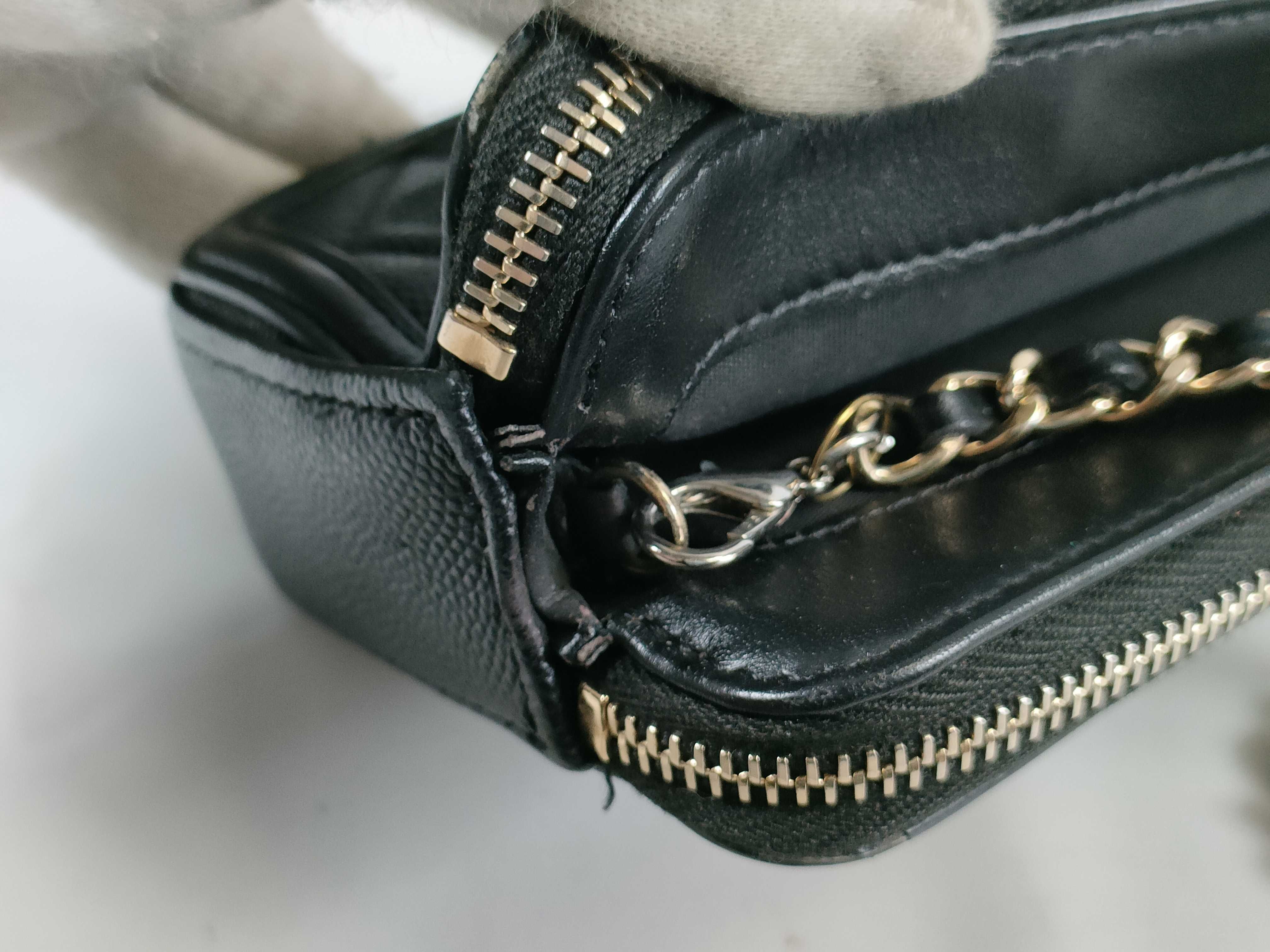 Caviar Skin CC Filigree Chain Wallet Shoulder Bag — view 5