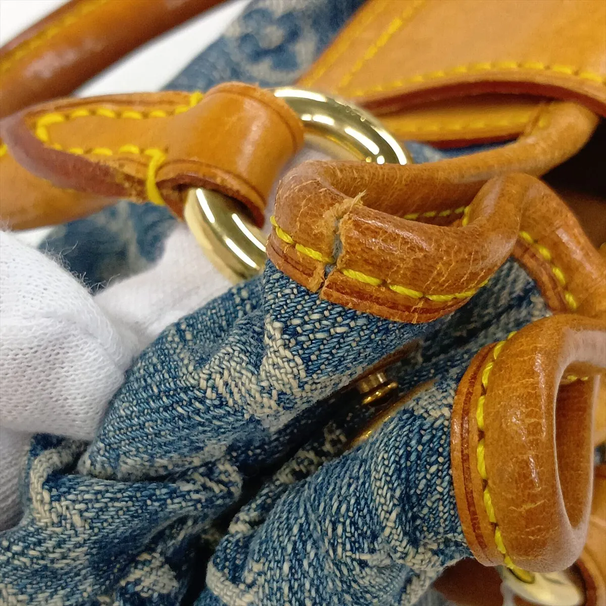 Monogram Denim Pleaty M95020 VI0066 Blue Family Sale — view 11