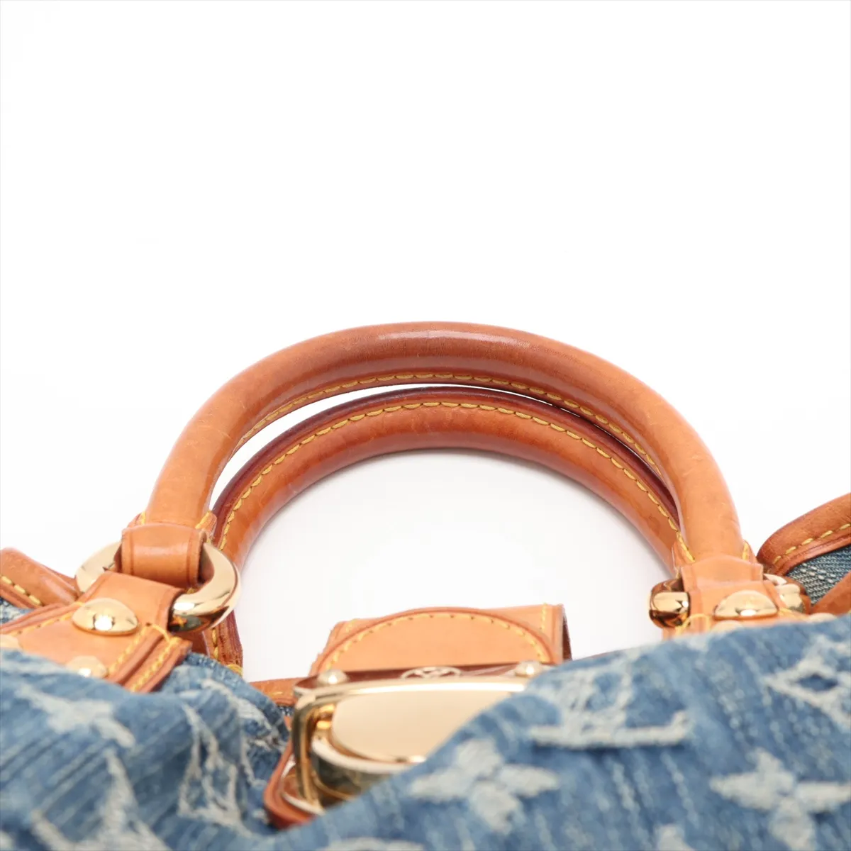 Monogram Denim Pleaty M95020 VI0066 Blue Family Sale — view 6