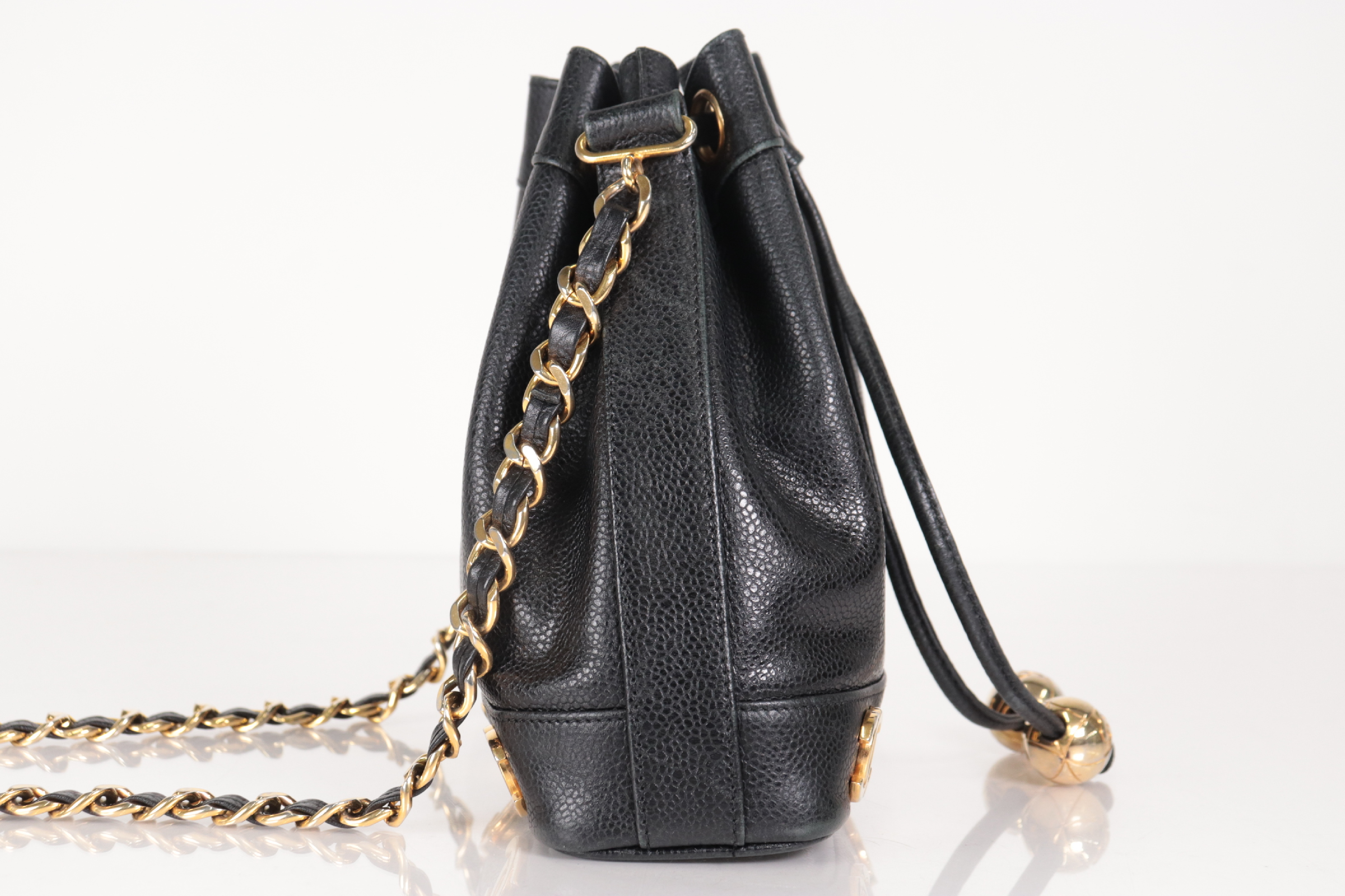 Triple Coco Caviar Mini Chain Shoulder Bag (Series 4) — view 5