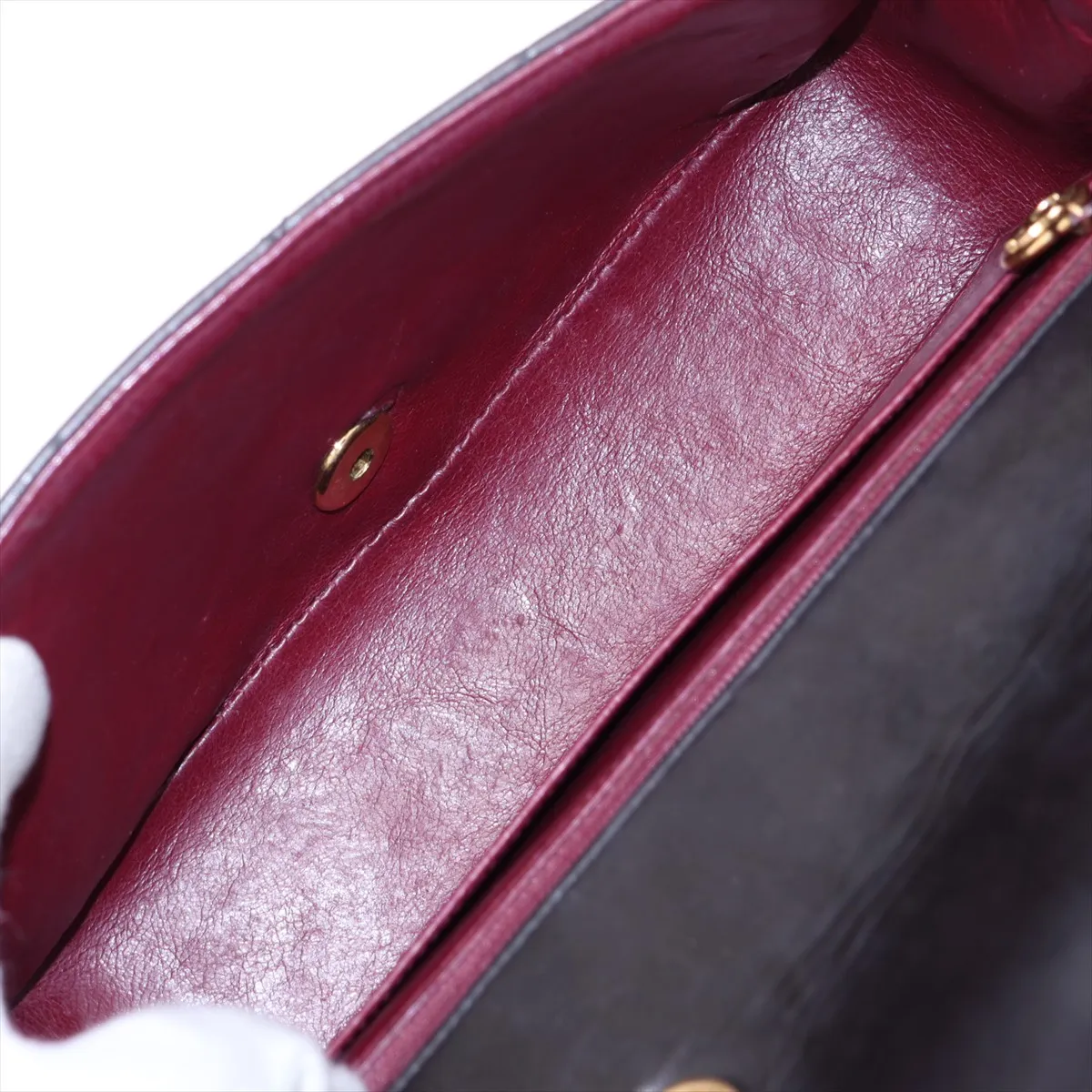 Matelassé Lambskin Single Flap Single Chain Bag, Diana Flap, Black with Gold Hardware, 3048562, Series 3 — view 6