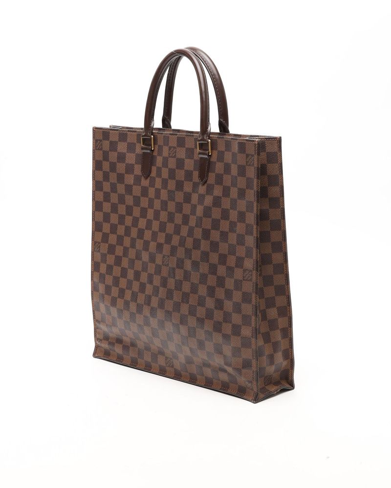 Damier Ebene Sac Plat Bag — view 3