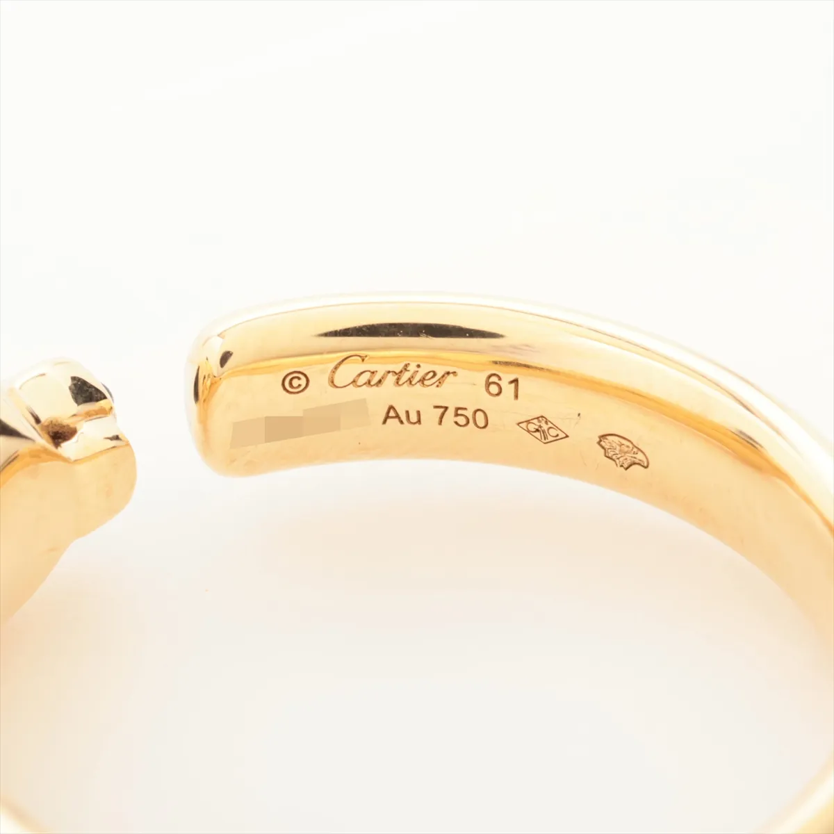 Panthère de Cartier Tsavorite Onyx Ring 750(YG) 12.1g 61 230FBV Stone scratches — view 3