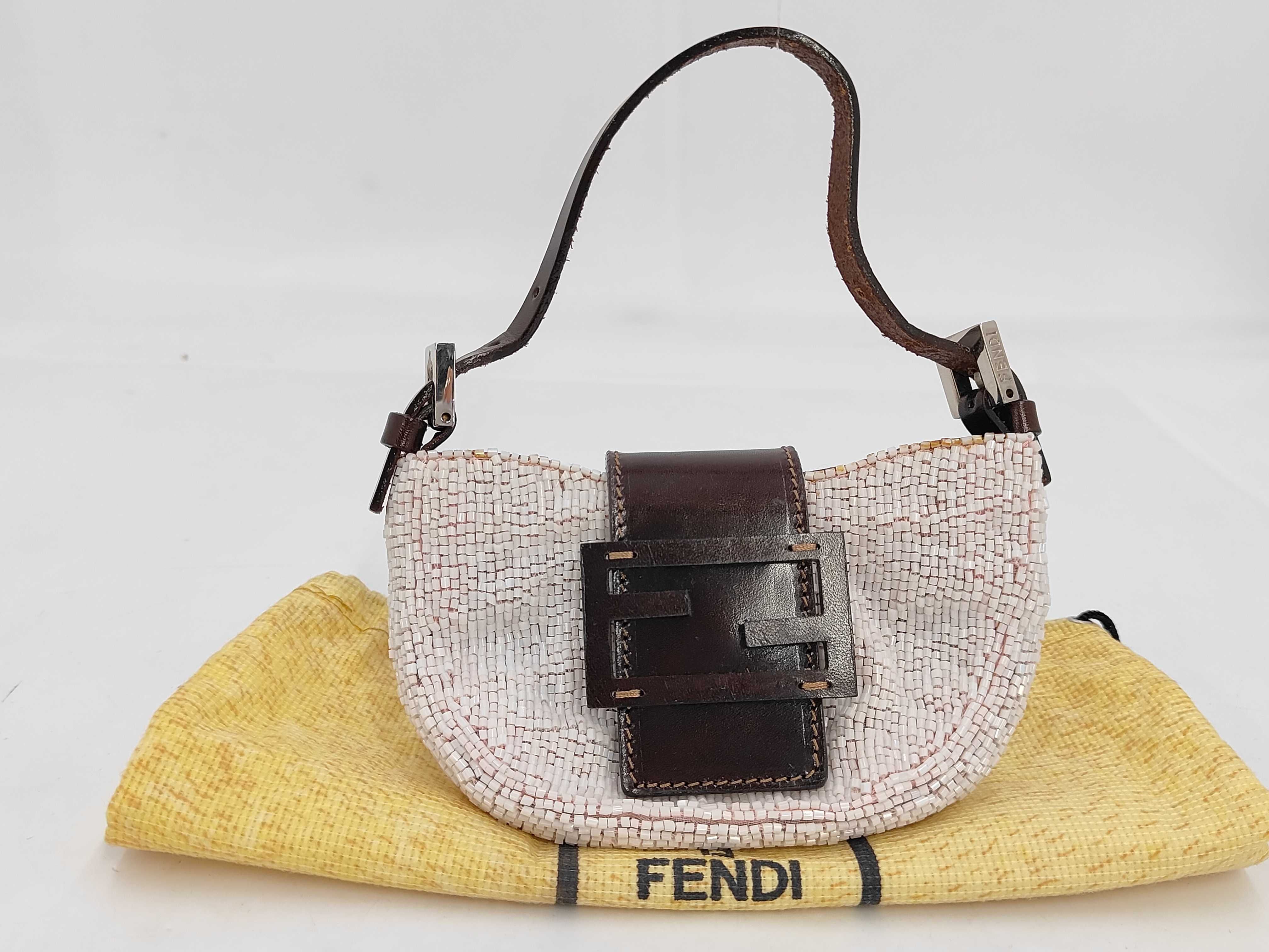 Mini Handbag Mamma Bucket Beaded Pink Handbag