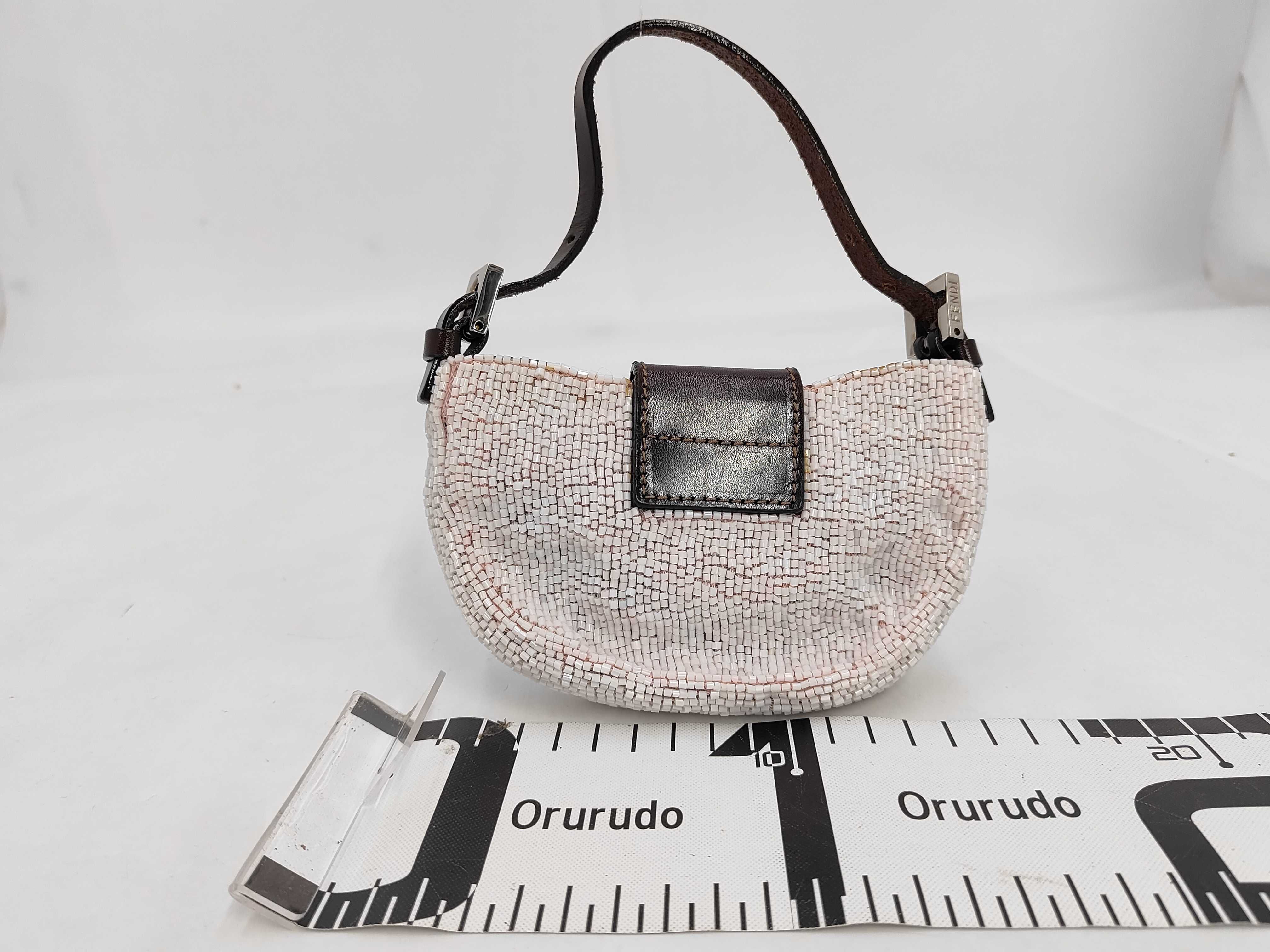 Mini Handbag Mamma Bucket Beaded Pink Handbag — view 2